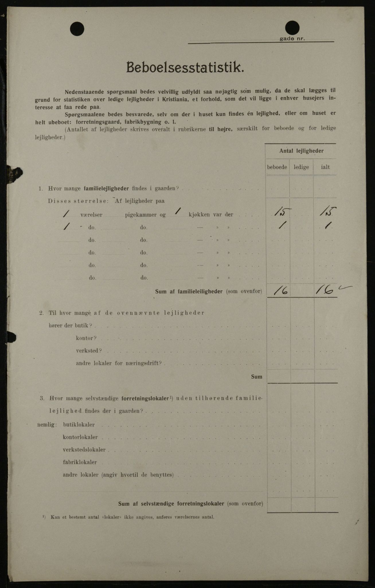 OBA, Municipal Census 1908 for Kristiania, 1908, p. 21450