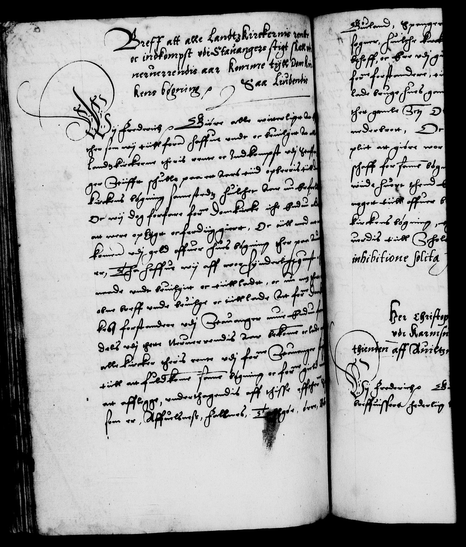 Danske Kanselli 1572-1799, RA/EA-3023/F/Fc/Fca/Fcaa/L0001: Norske registre (mikrofilm), 1572-1588, p. 167b
