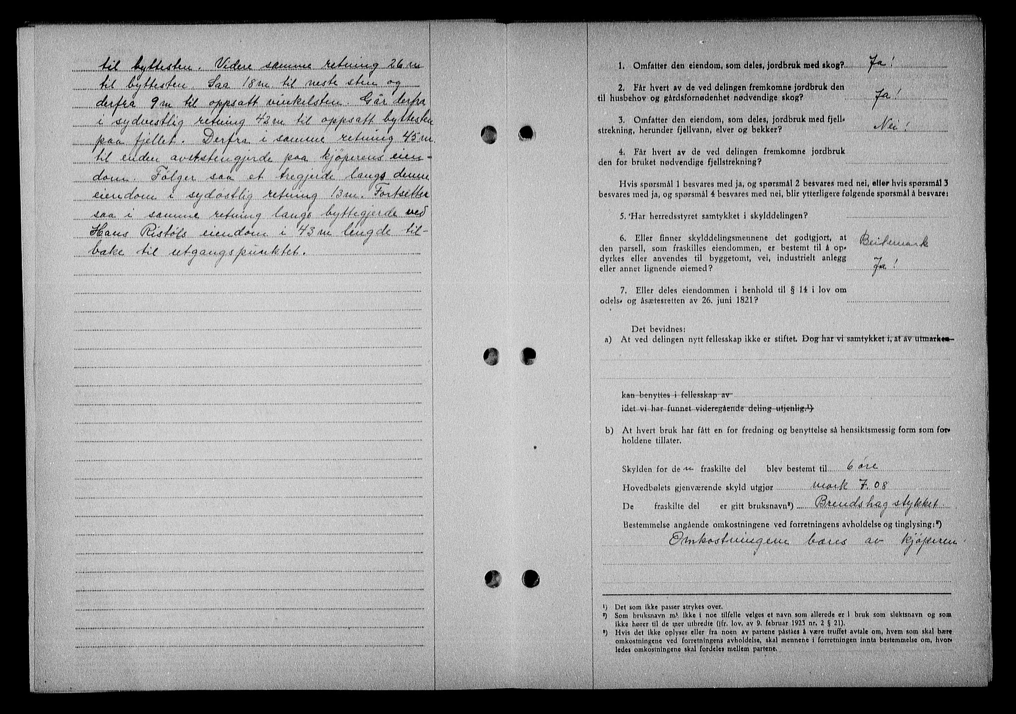 Nedenes sorenskriveri, AV/SAK-1221-0006/G/Gb/Gba/L0051: Mortgage book no. A-V, 1943-1944, Diary no: : 465/1944