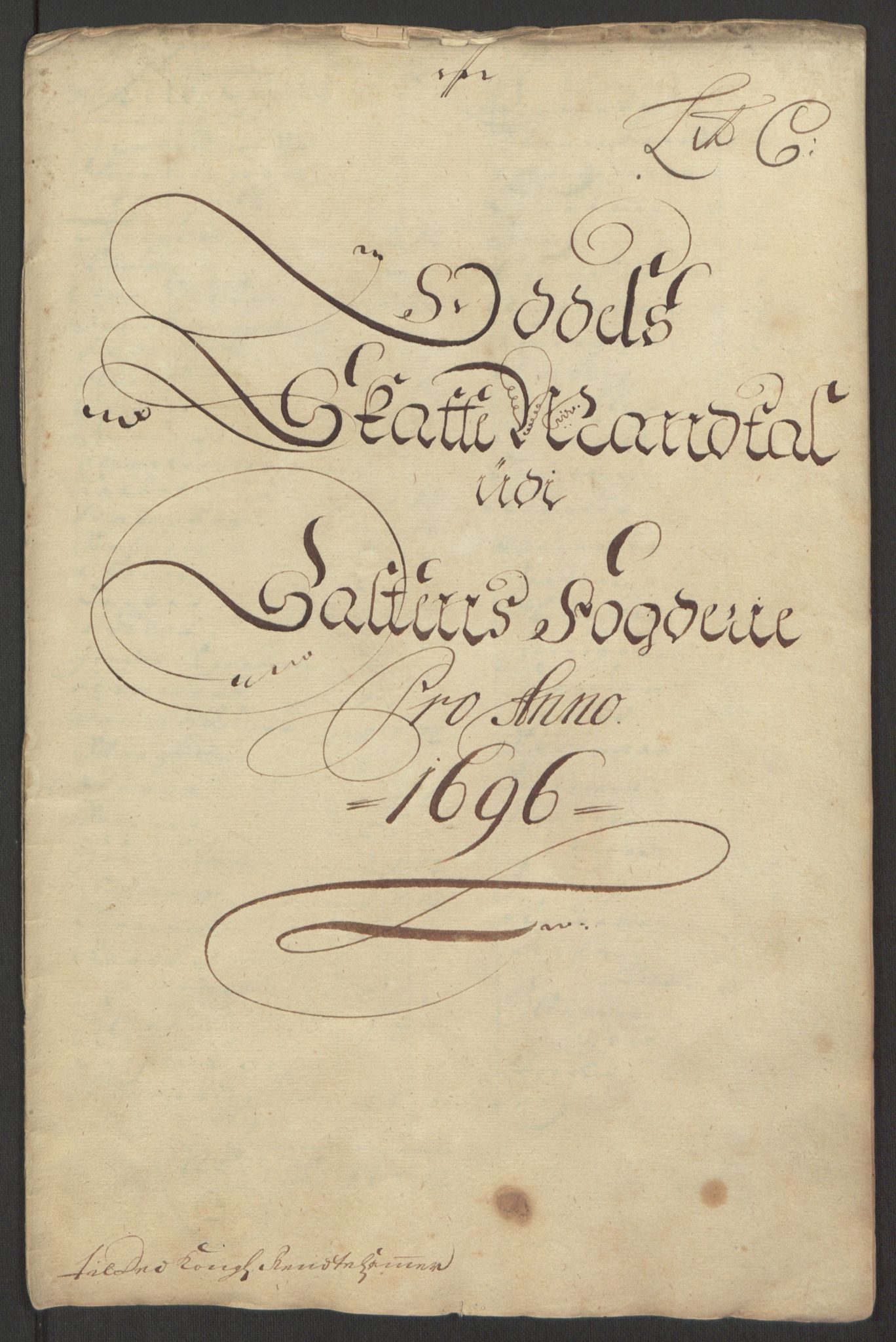 Rentekammeret inntil 1814, Reviderte regnskaper, Fogderegnskap, RA/EA-4092/R66/L4578: Fogderegnskap Salten, 1694-1696, p. 236