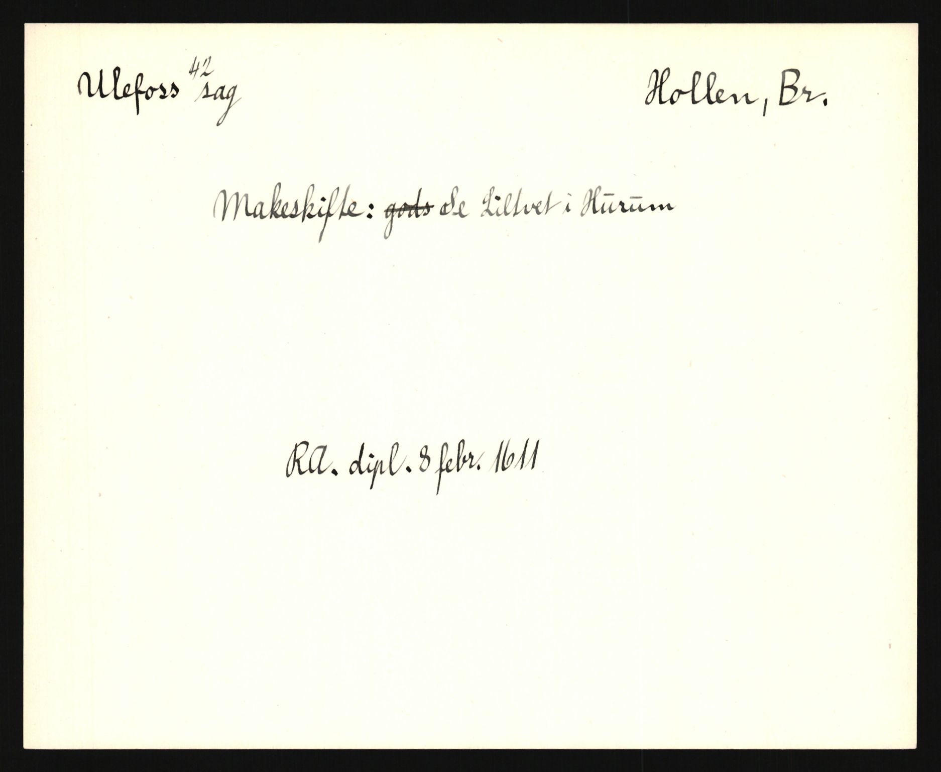 Riksarkivets diplomsamling, AV/RA-EA-5965/F35/F35e/L0020: Registreringssedler Telemark 1, 1400-1700, p. 347