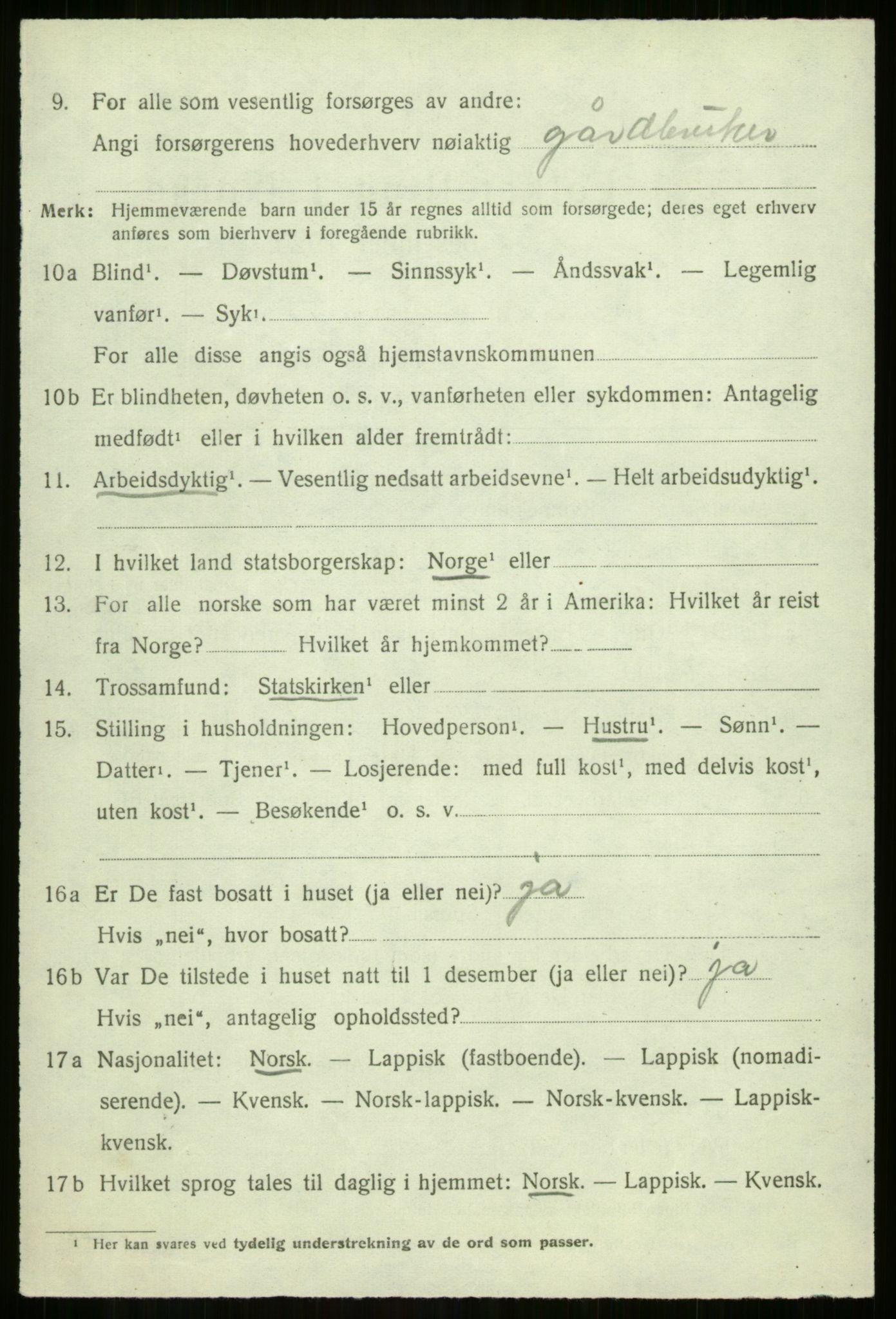 SATØ, 1920 census for Sørreisa, 1920, p. 2975