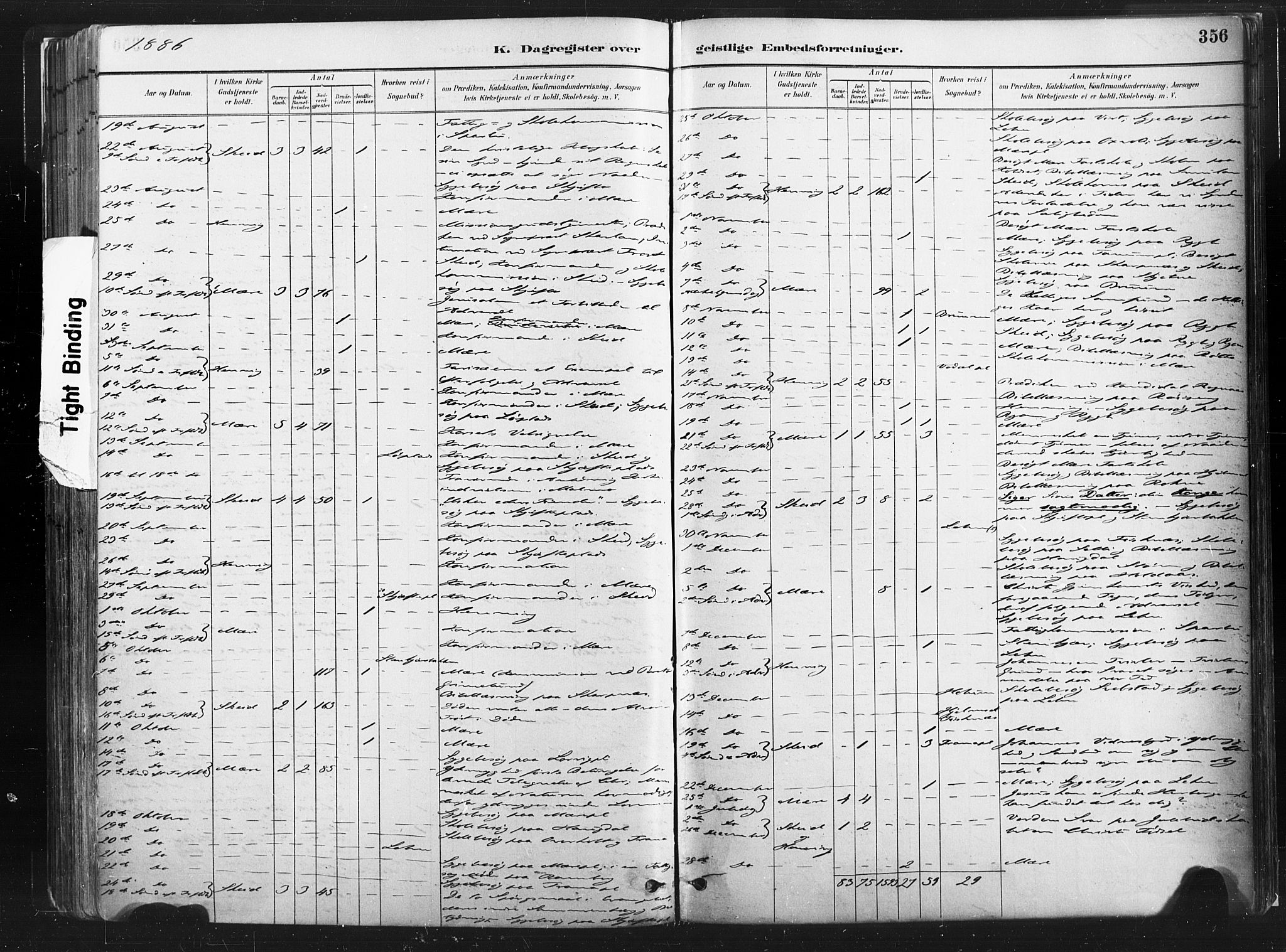 Ministerialprotokoller, klokkerbøker og fødselsregistre - Nord-Trøndelag, SAT/A-1458/735/L0351: Parish register (official) no. 735A10, 1884-1908, p. 356