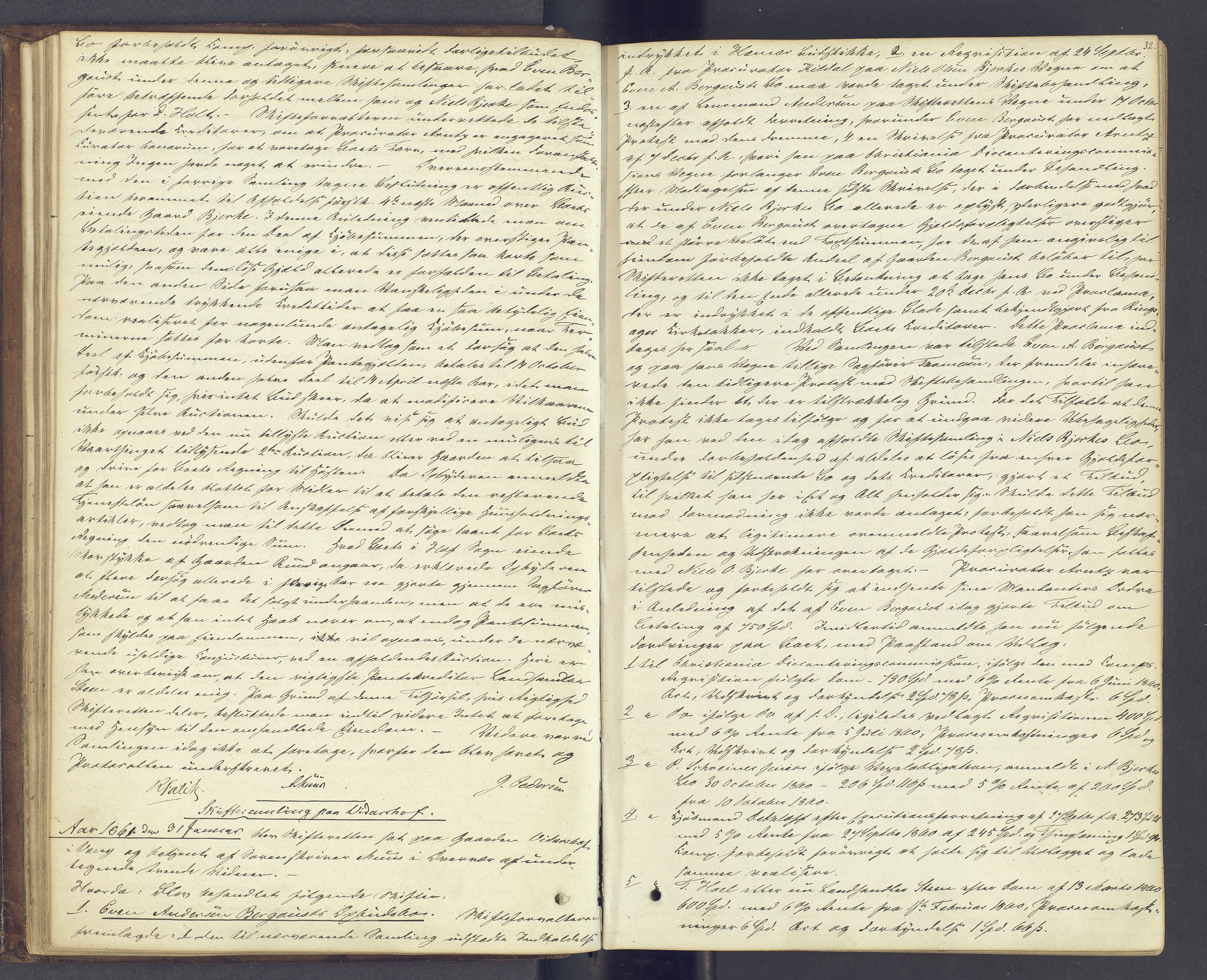 Nord-Hedmark sorenskriveri, AV/SAH-TING-012/J/Ja/L0013: Skifteprotokoll, 1860-1867, p. 31b-32a