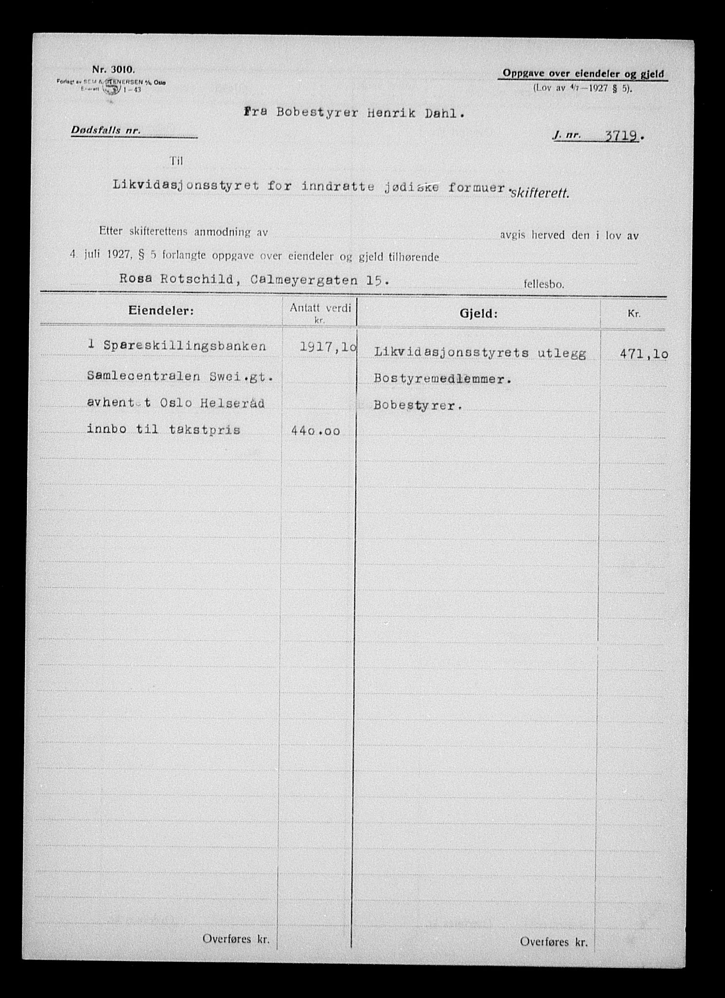 Justisdepartementet, Tilbakeføringskontoret for inndratte formuer, AV/RA-S-1564/H/Hc/Hcc/L0975: --, 1945-1947, p. 28