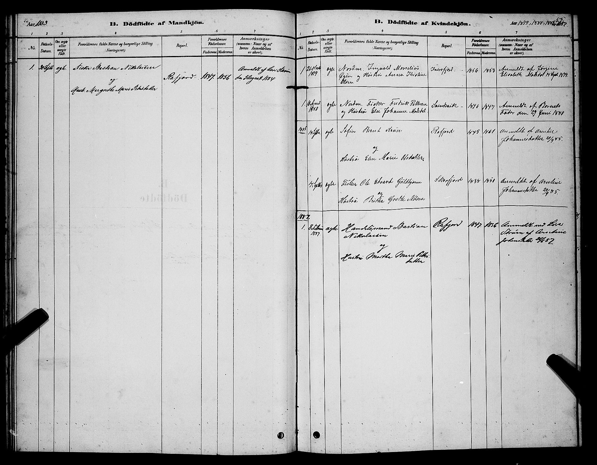 Tana sokneprestkontor, SATØ/S-1334/H/Hb/L0005klokker: Parish register (copy) no. 5, 1878-1891, p. 55