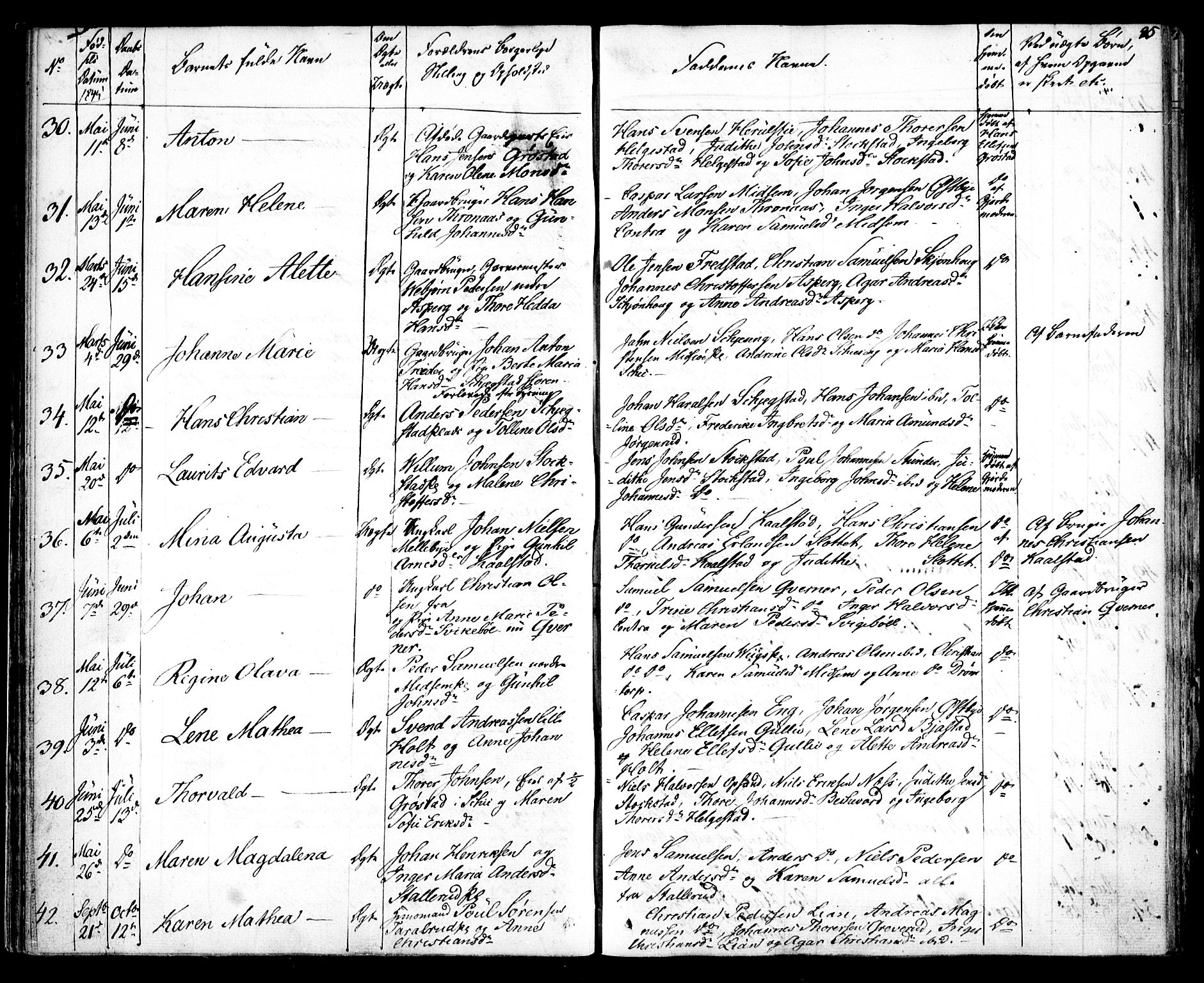 Kråkstad prestekontor Kirkebøker, SAO/A-10125a/F/Fa/L0005: Parish register (official) no. I 5, 1837-1847, p. 35