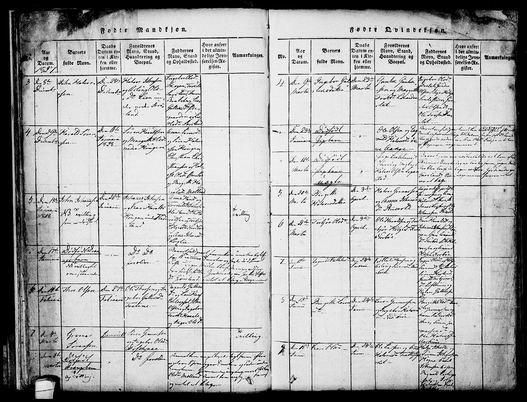 Hjartdal kirkebøker, AV/SAKO-A-270/F/Fa/L0007: Parish register (official) no. I 7, 1815-1843, p. 32