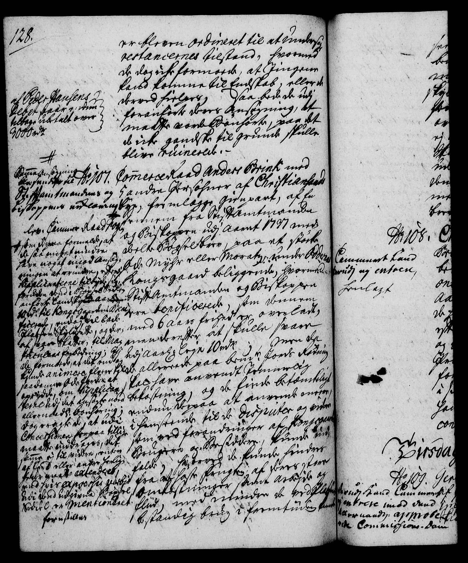 Rentekammeret, Kammerkanselliet, RA/EA-3111/G/Gh/Gha/L0023: Norsk ekstraktmemorialprotokoll (merket RK 53.68), 1741-1742, p. 128