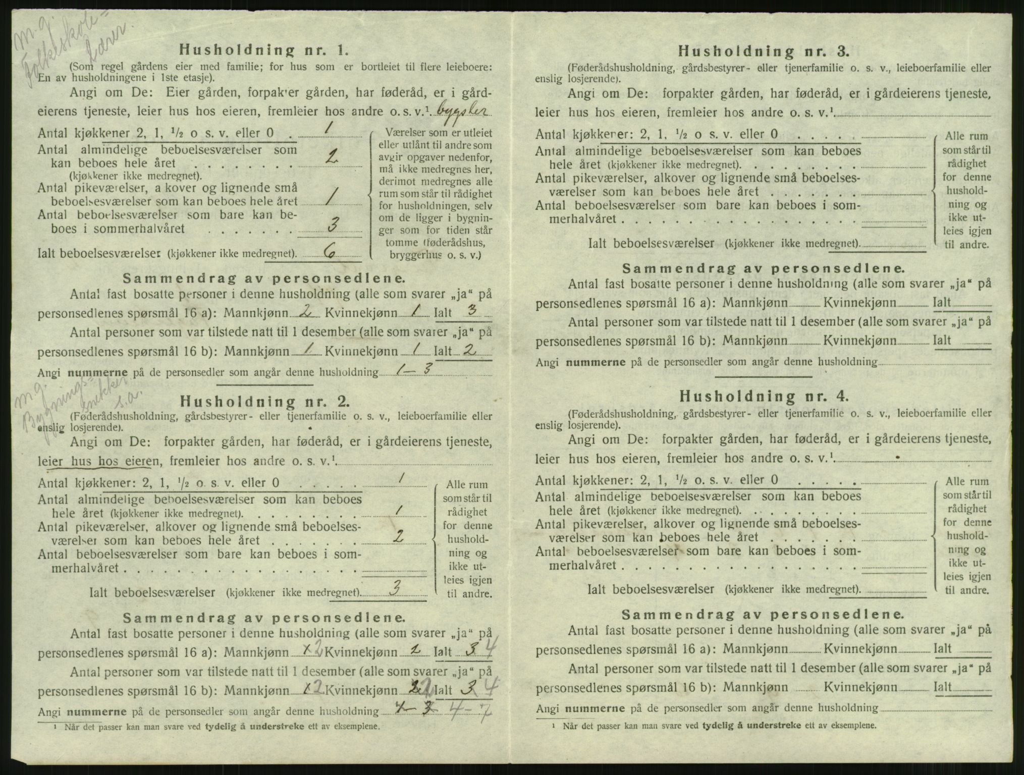 SAT, 1920 census for Tingvoll, 1920, p. 79