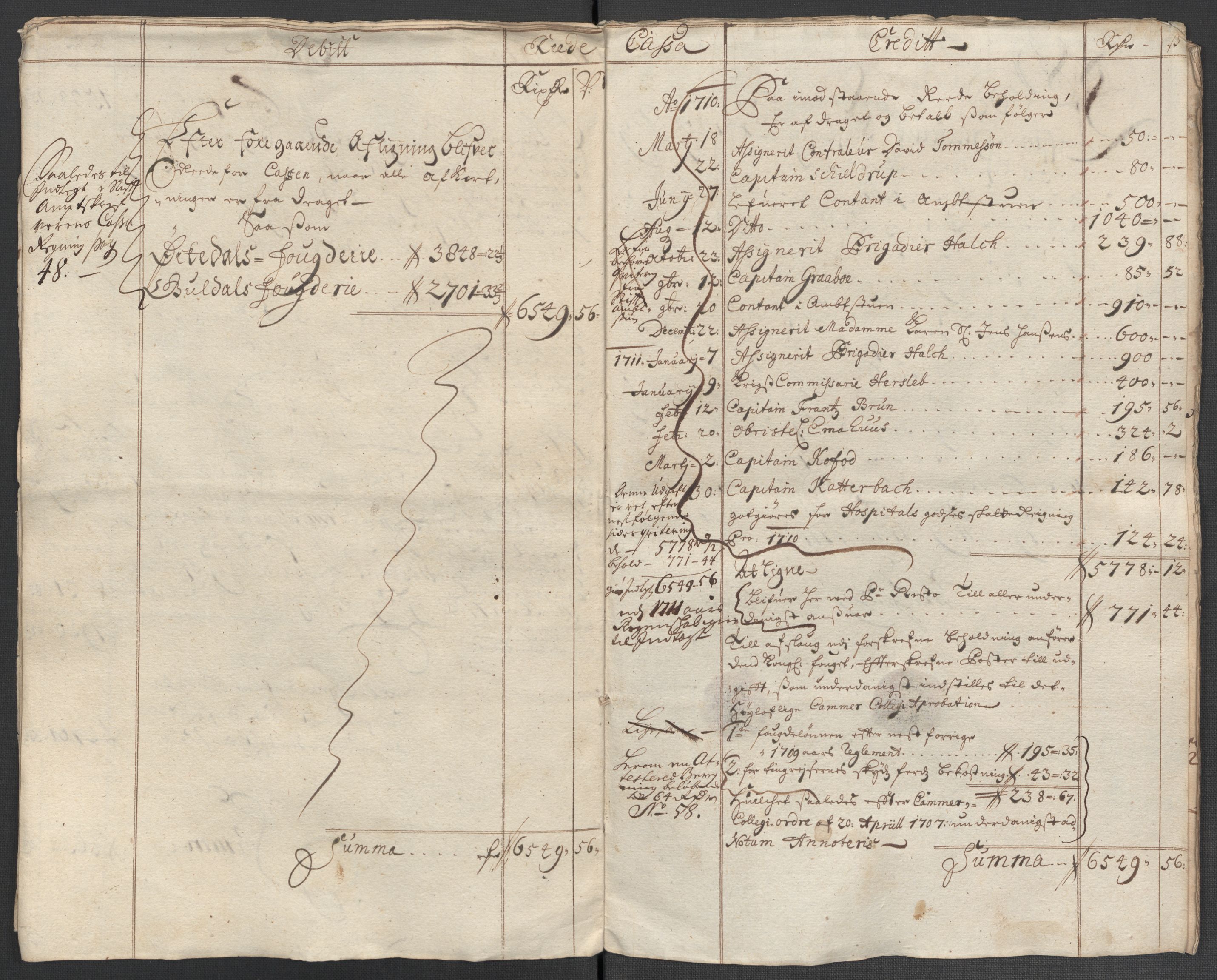 Rentekammeret inntil 1814, Reviderte regnskaper, Fogderegnskap, RA/EA-4092/R60/L3960: Fogderegnskap Orkdal og Gauldal, 1710, p. 11