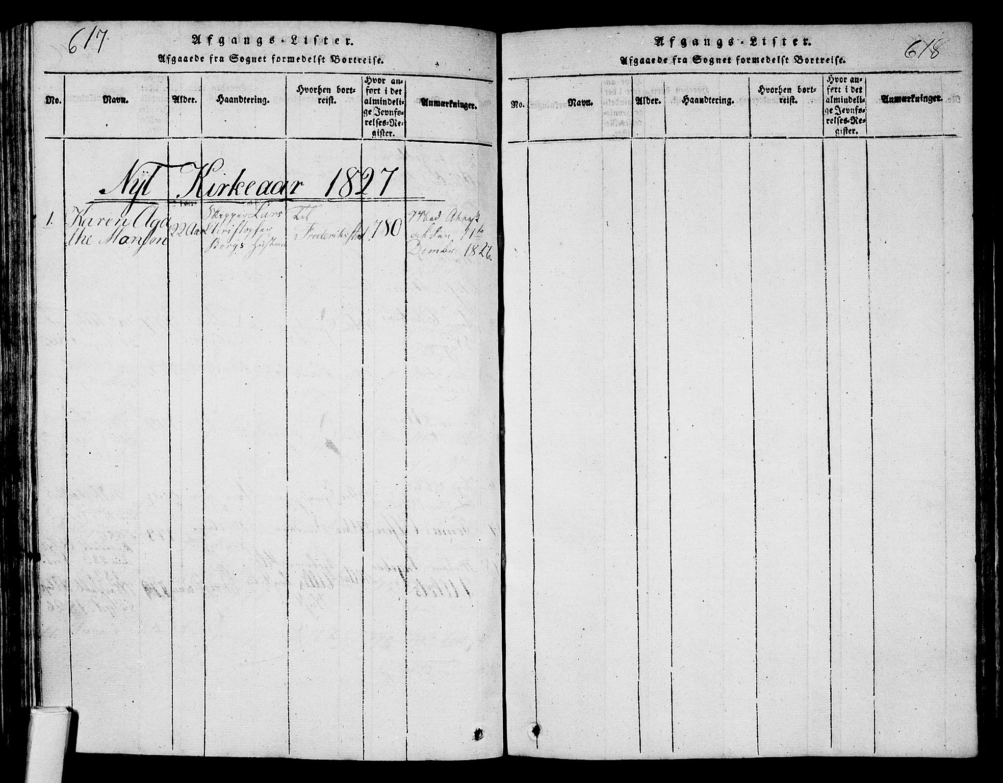 Tønsberg kirkebøker, SAKO/A-330/F/Fa/L0004: Parish register (official) no. I 4, 1813-1826, p. 617-618