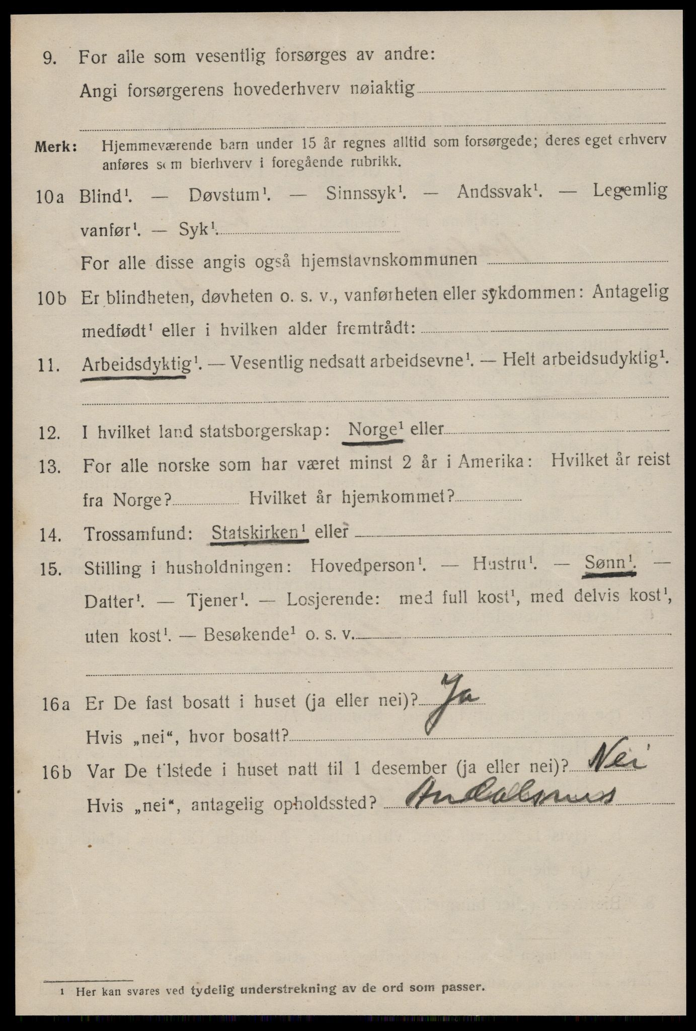 SAT, 1920 census for Ålesund, 1920, p. 14555