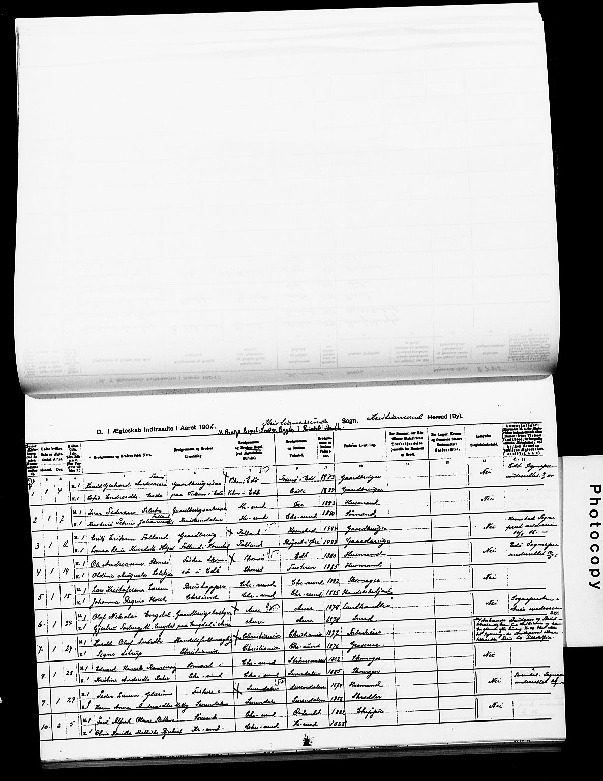 Ministerialprotokoller, klokkerbøker og fødselsregistre - Møre og Romsdal, AV/SAT-A-1454/572/L0859: Parish register (official) no. 572D03, 1903-1916