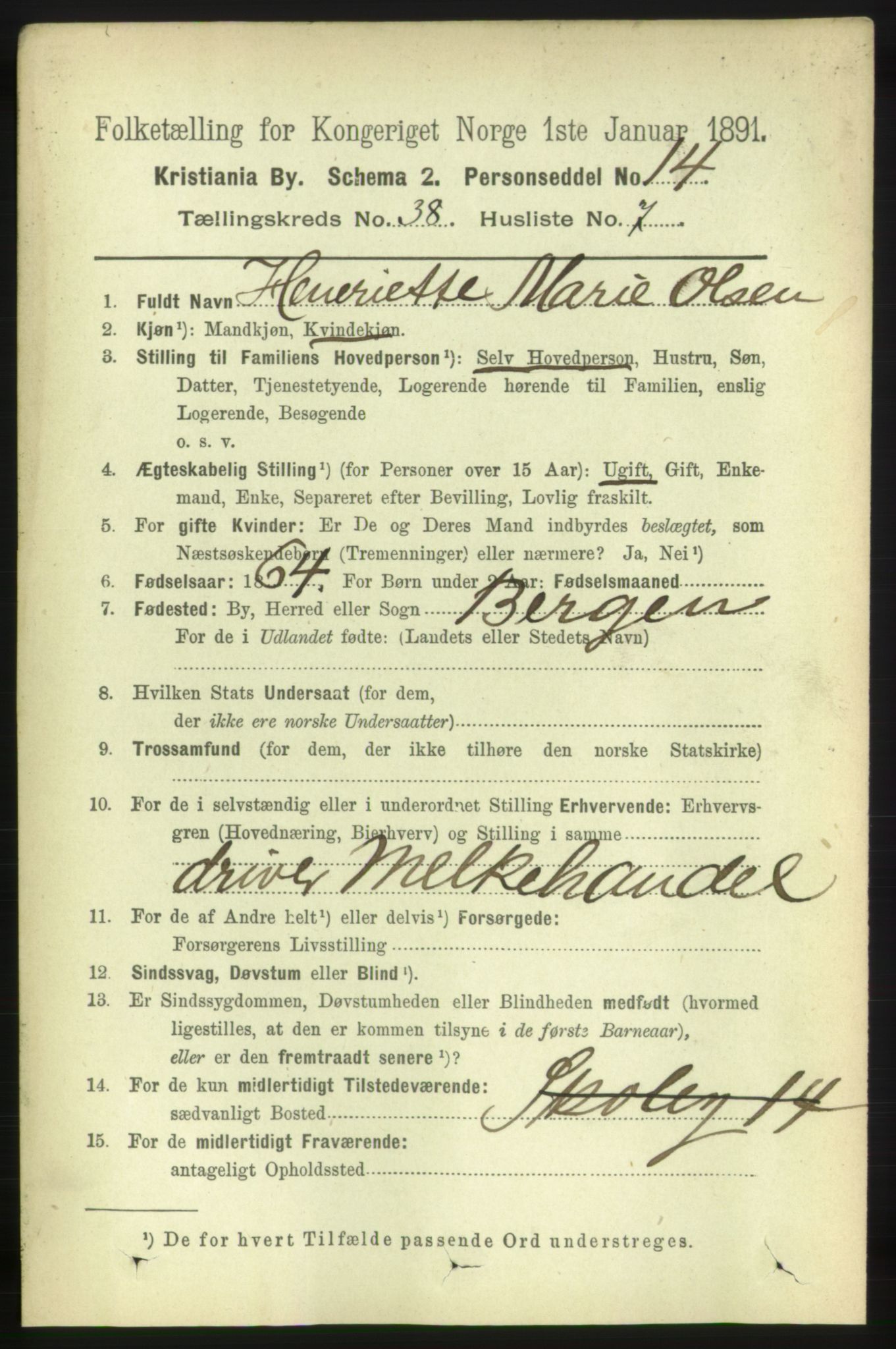 RA, 1891 census for 0301 Kristiania, 1891, p. 21480