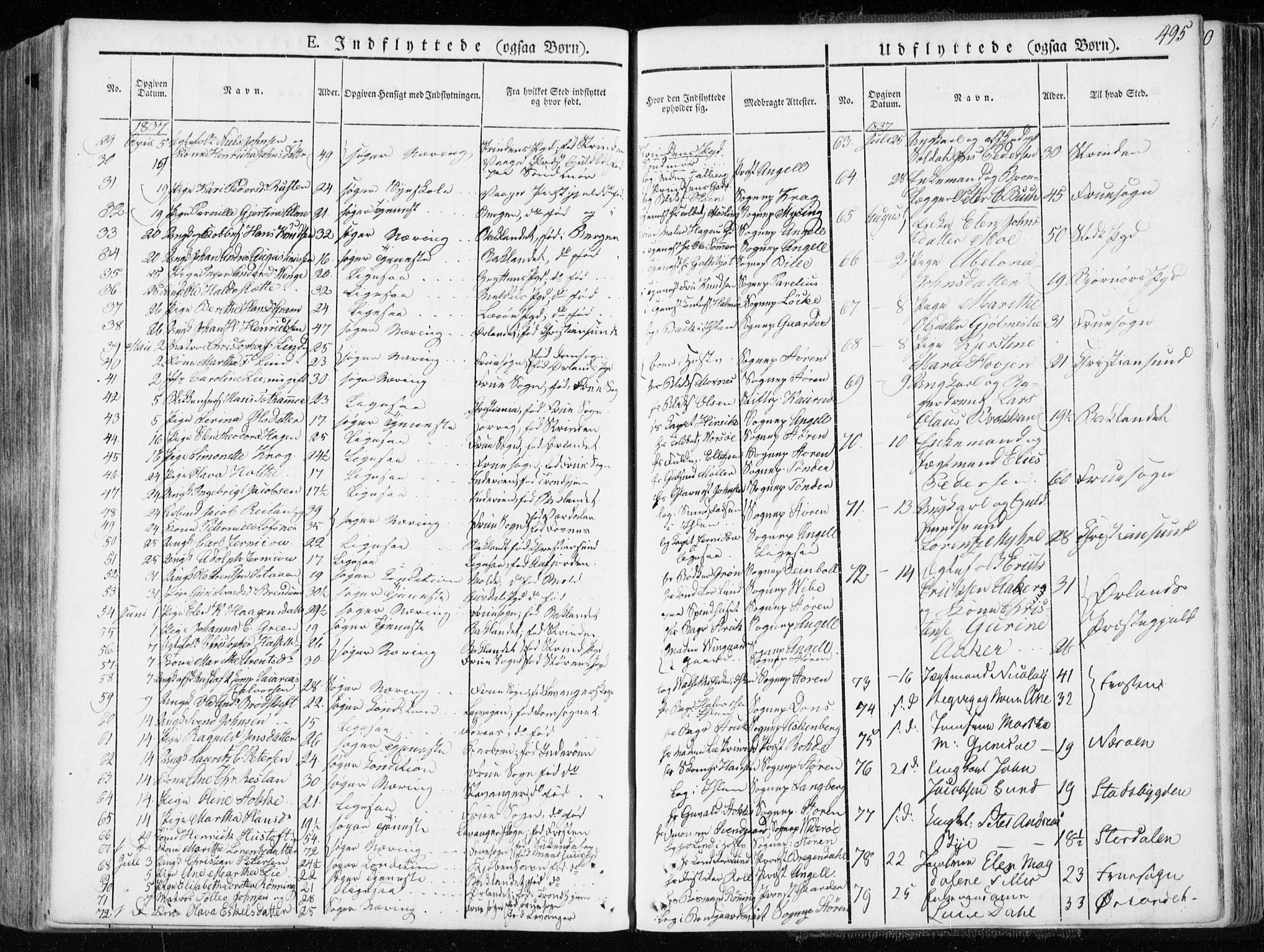 Ministerialprotokoller, klokkerbøker og fødselsregistre - Sør-Trøndelag, AV/SAT-A-1456/601/L0047: Parish register (official) no. 601A15, 1831-1839, p. 495