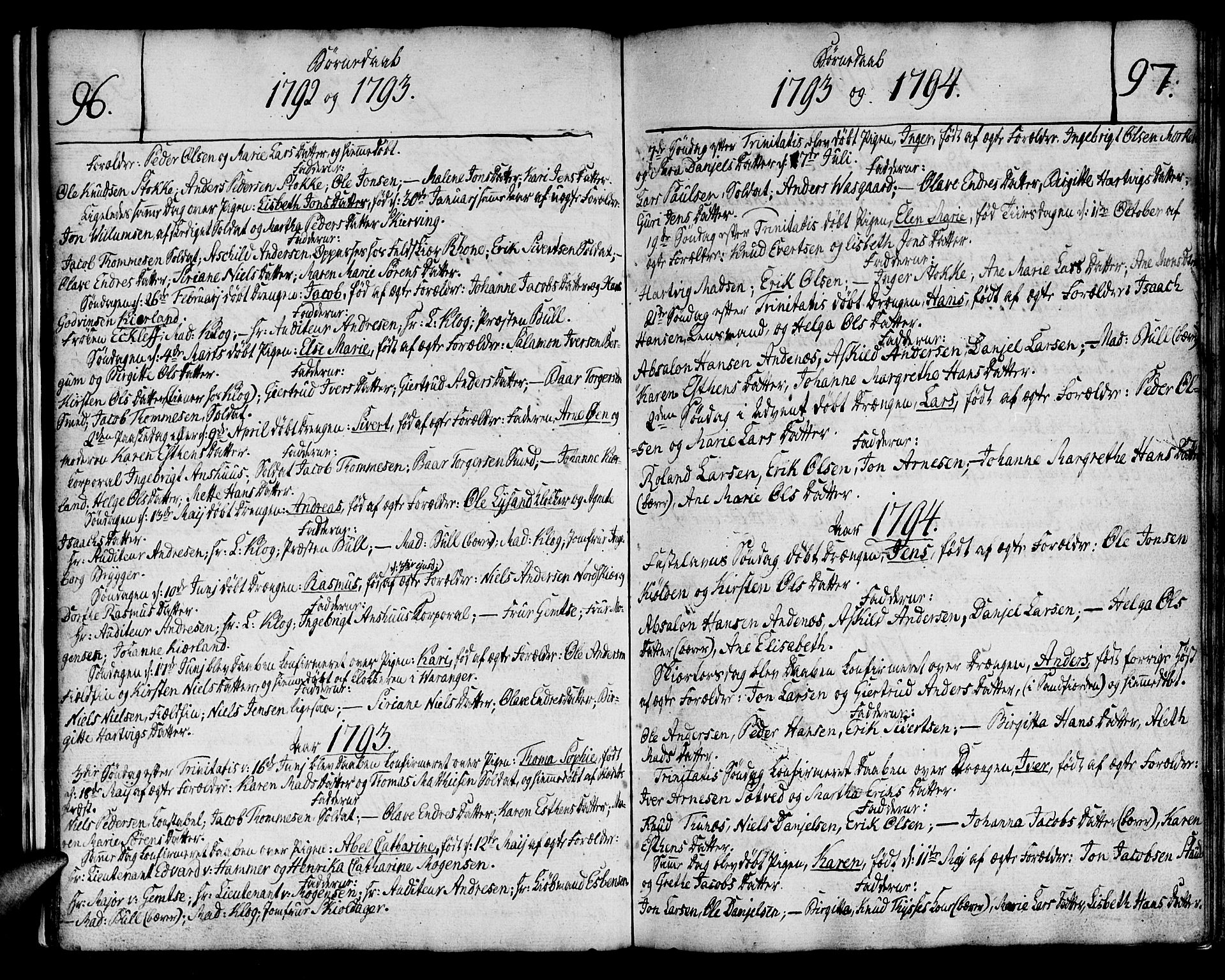 Vardø sokneprestkontor, SATØ/S-1332/H/Ha/L0001kirke: Parish register (official) no. 1, 1769-1804, p. 96-97