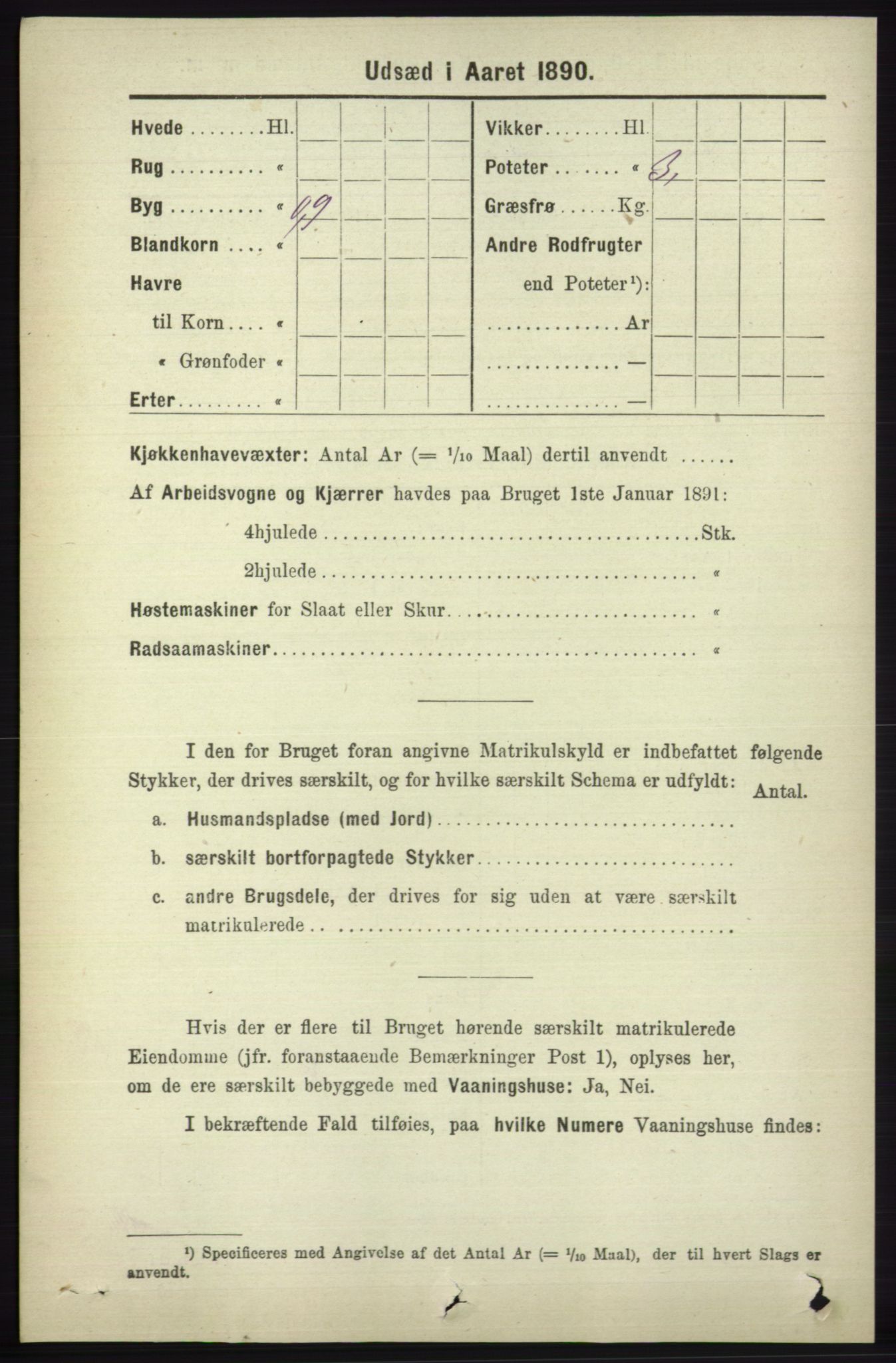 RA, 1891 census for 1230 Ullensvang, 1891, p. 8409