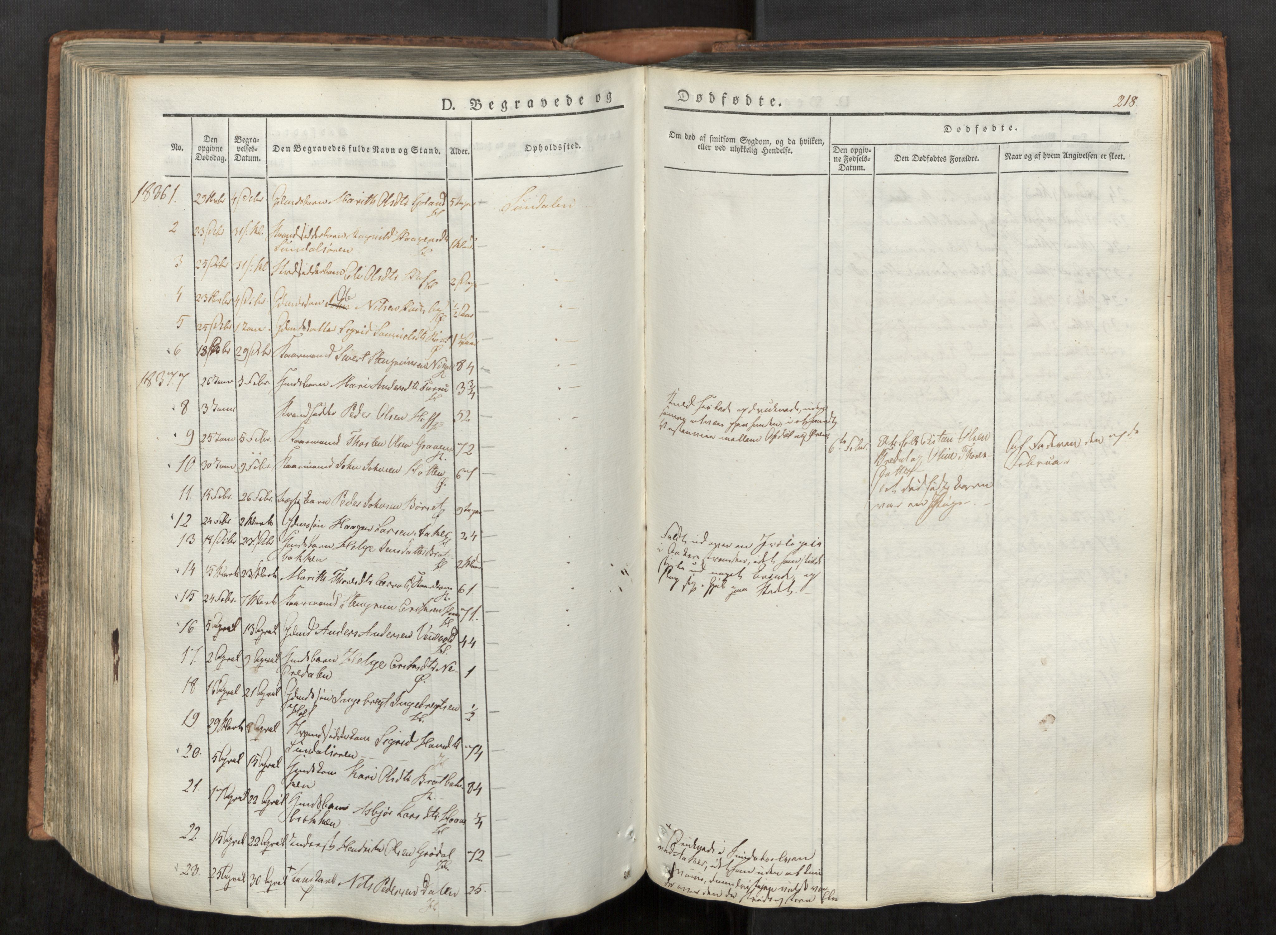 Ministerialprotokoller, klokkerbøker og fødselsregistre - Møre og Romsdal, AV/SAT-A-1454/590/L1012: Parish register (official) no. 590A04, 1832-1846, p. 218