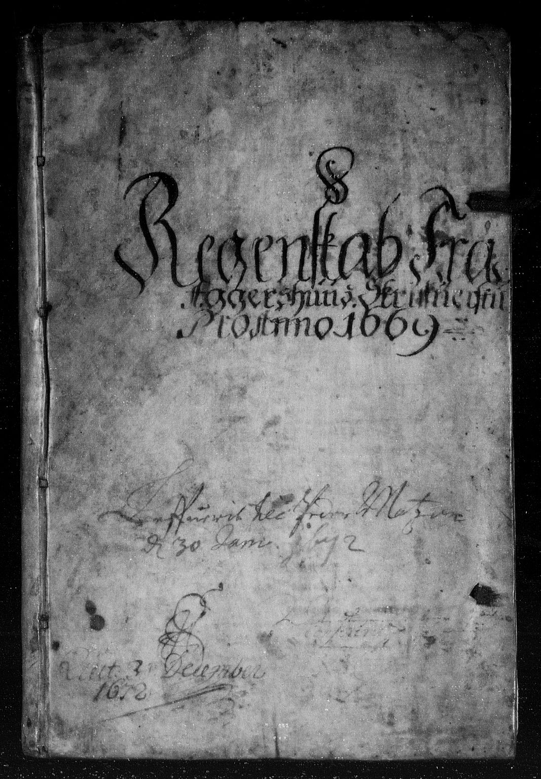 Rentekammeret inntil 1814, Reviderte regnskaper, Stiftamtstueregnskaper, Landkommissariatet på Akershus og Akershus stiftamt, RA/EA-5869/R/Rb/L0055: Akershus stiftamt, 1666-1669