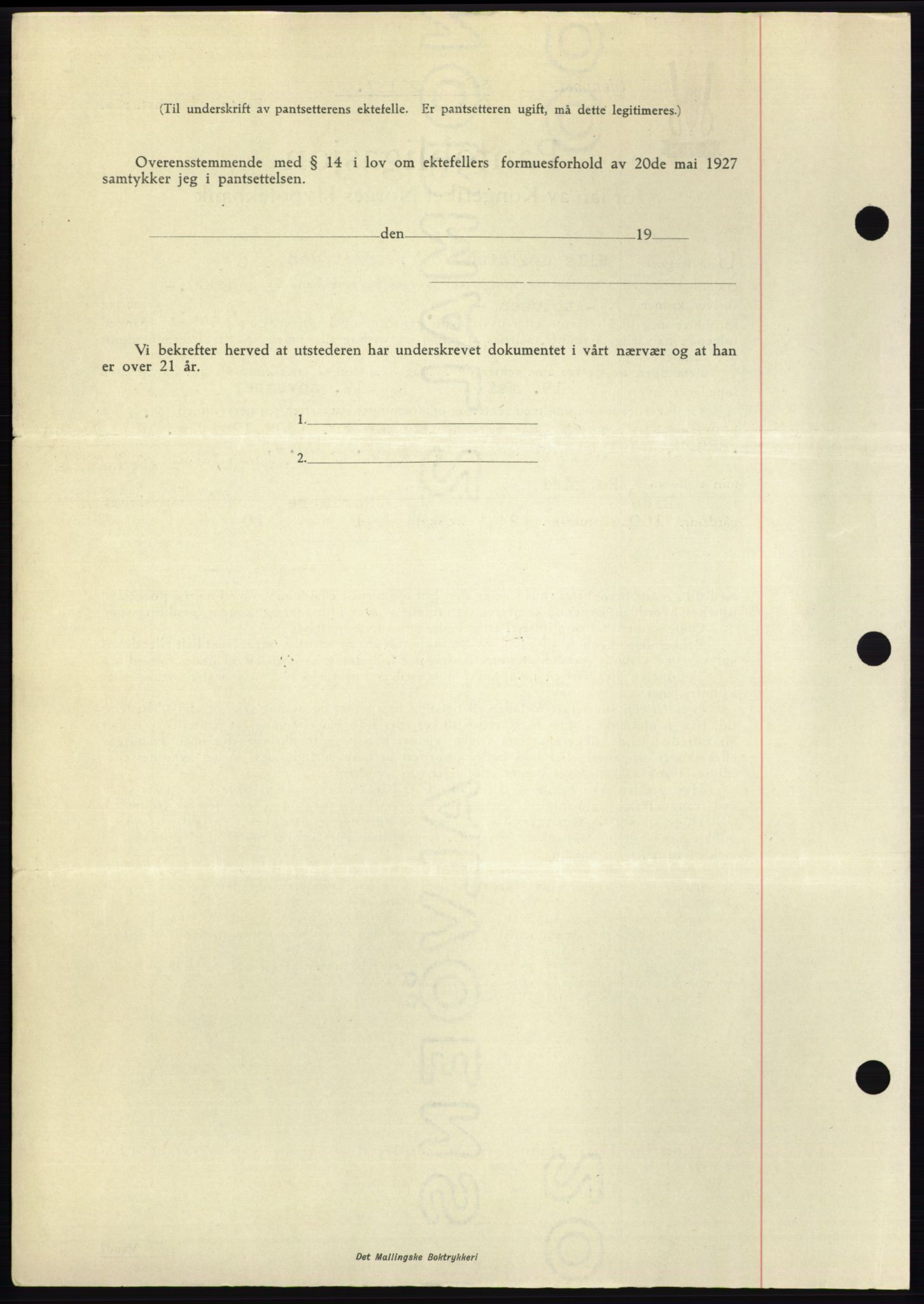 Nordmøre sorenskriveri, AV/SAT-A-4132/1/2/2Ca: Mortgage book no. B96, 1947-1947, Diary no: : 1323/1947