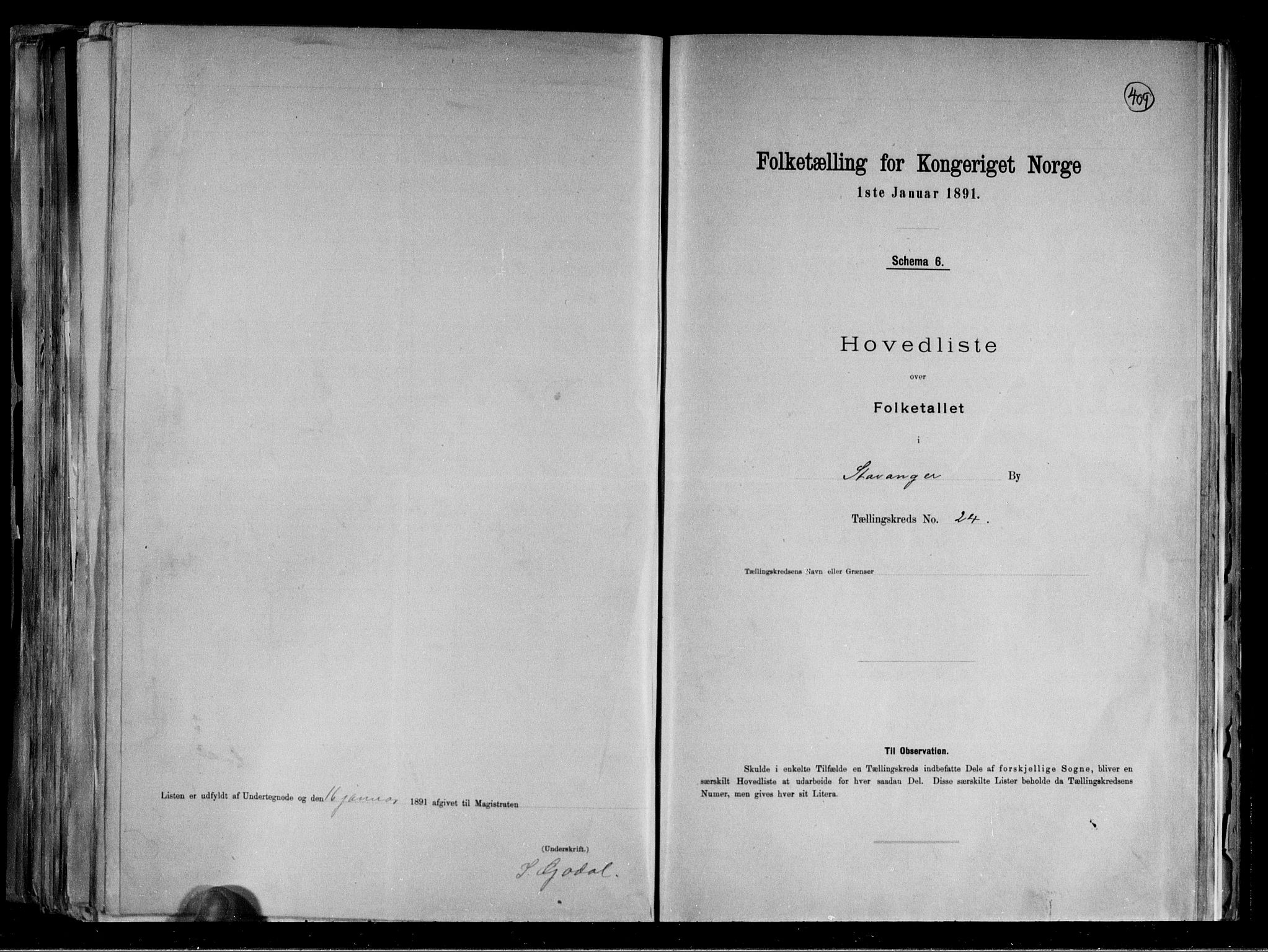 RA, 1891 census for 1103 Stavanger, 1891, p. 56