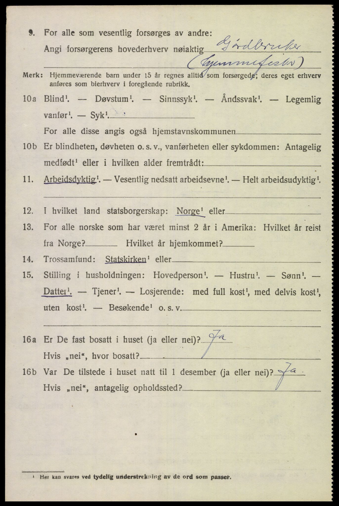 SAK, 1920 census for Spind, 1920, p. 2208