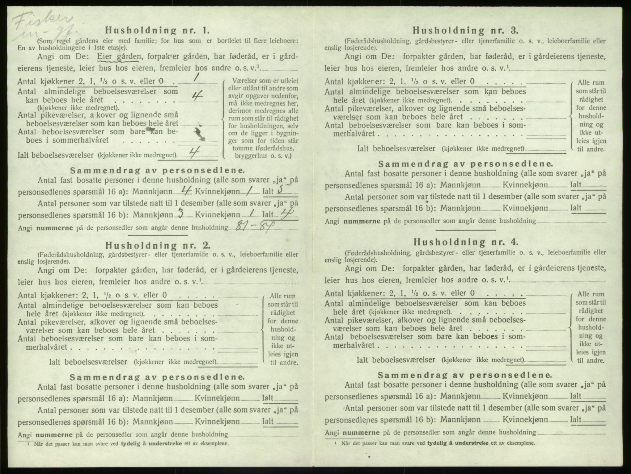 SAB, 1920 census for Kinn, 1920, p. 679