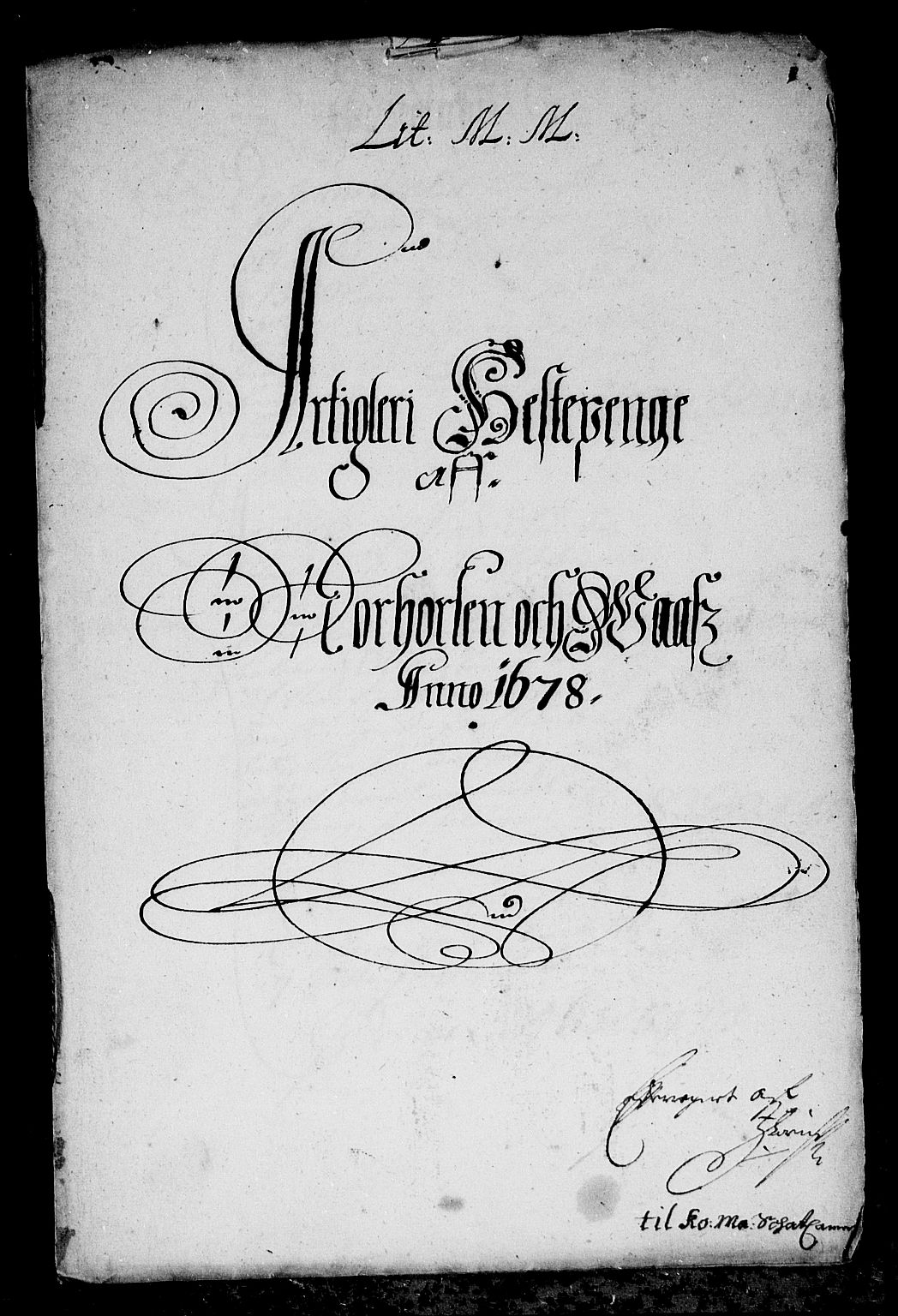 Rentekammeret inntil 1814, Reviderte regnskaper, Stiftamtstueregnskaper, Bergen stiftamt, RA/EA-6043/R/Rc/L0052: Bergen stiftamt, 1678