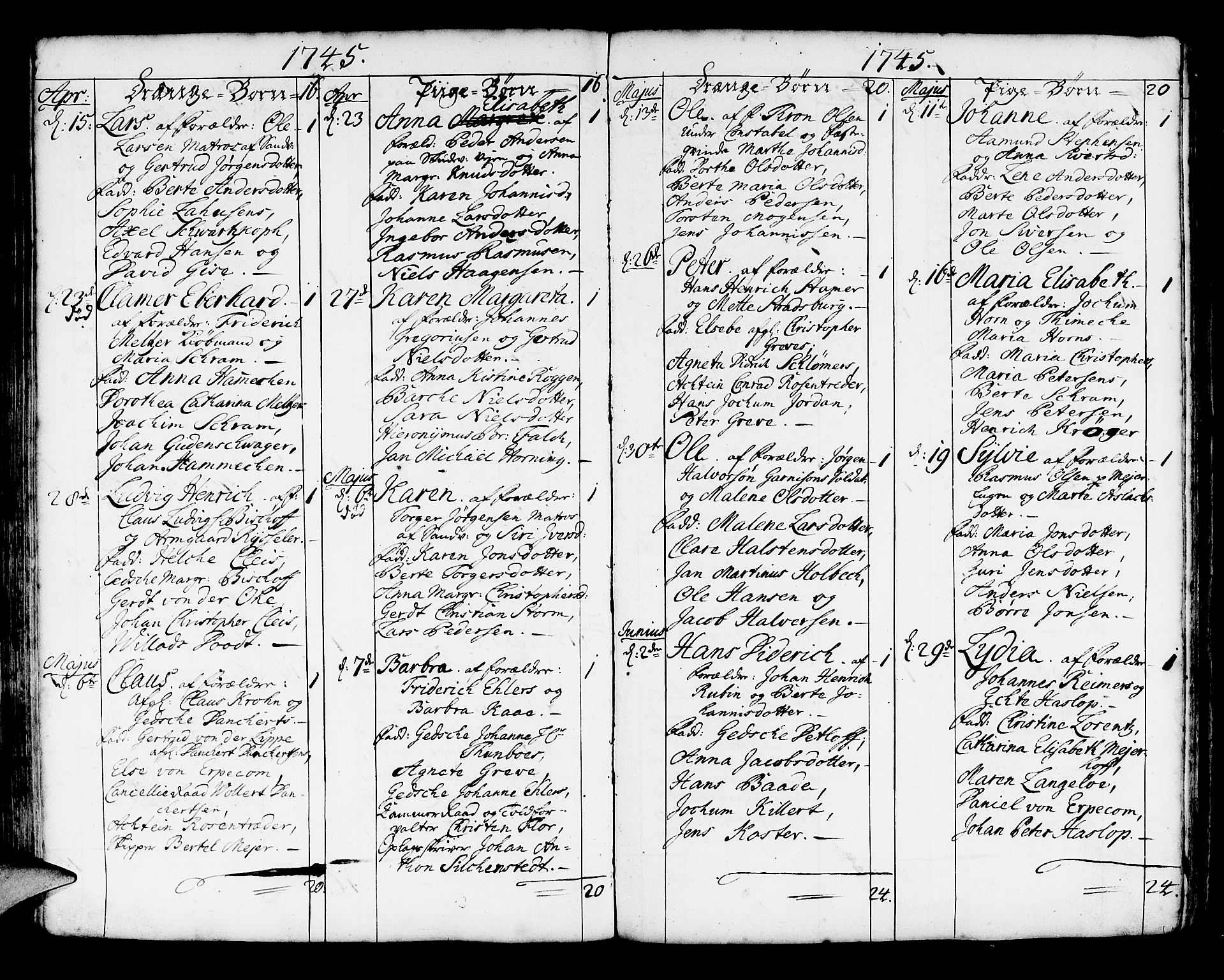Korskirken sokneprestembete, SAB/A-76101/H/Haa/L0004: Parish register (official) no. A 4, 1720-1750, p. 256