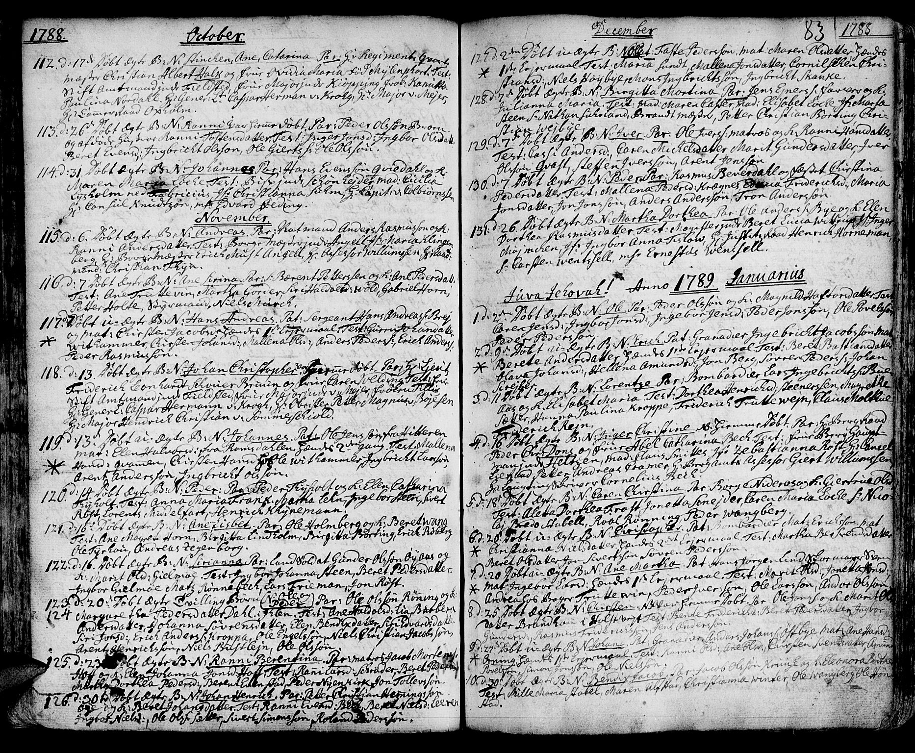 Ministerialprotokoller, klokkerbøker og fødselsregistre - Sør-Trøndelag, SAT/A-1456/601/L0039: Parish register (official) no. 601A07, 1770-1819, p. 83
