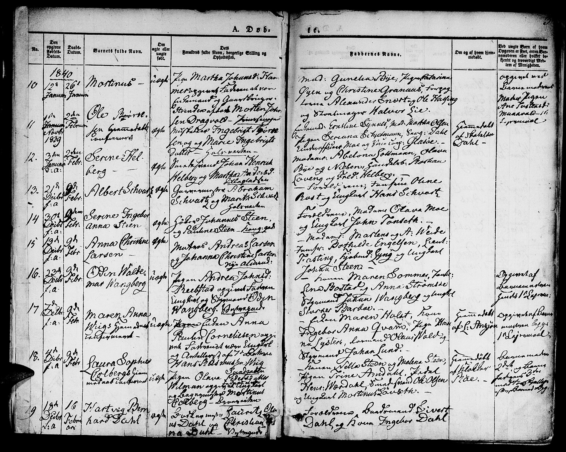 Ministerialprotokoller, klokkerbøker og fødselsregistre - Sør-Trøndelag, SAT/A-1456/601/L0048: Parish register (official) no. 601A16, 1840-1847, p. 3