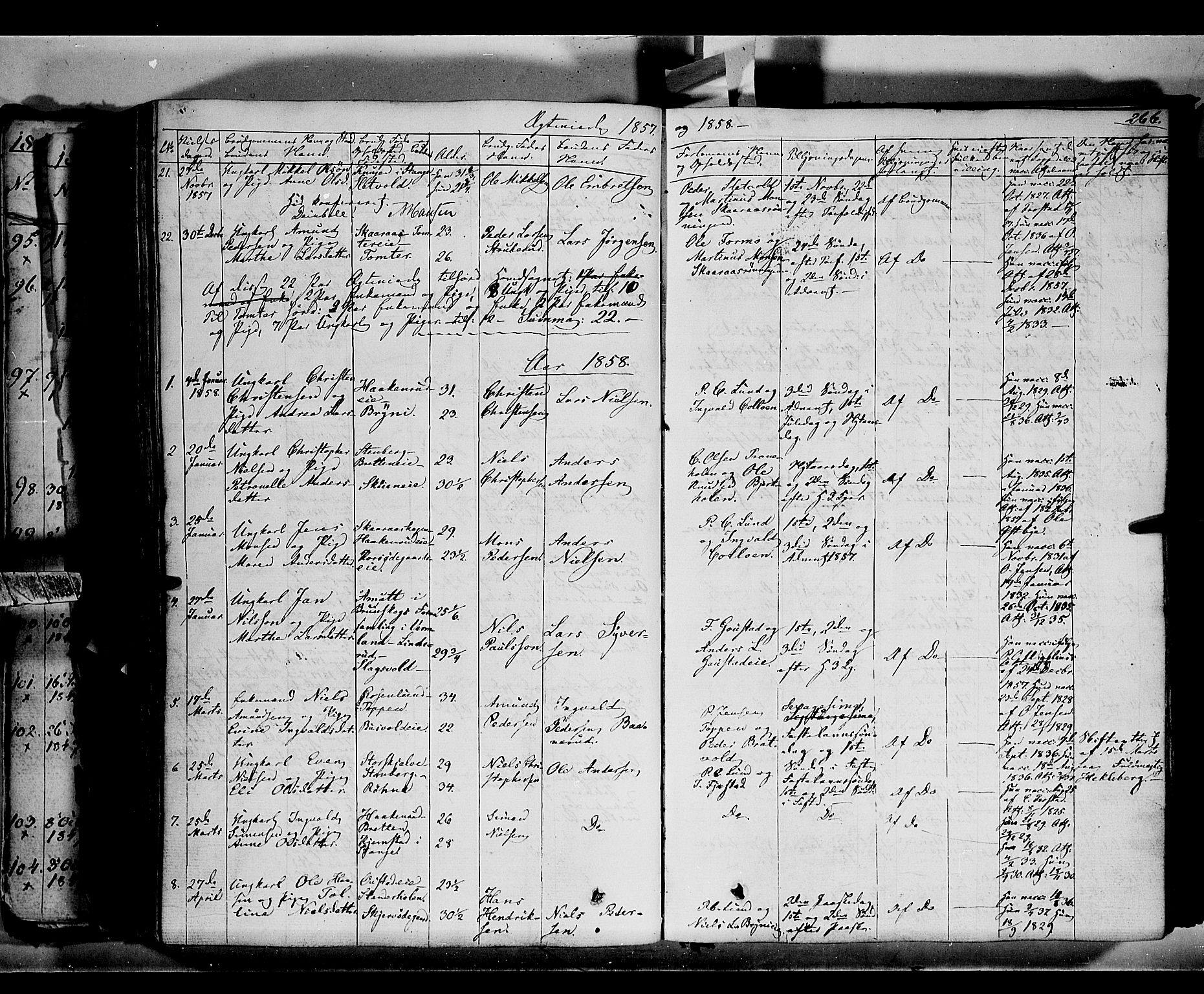 Romedal prestekontor, SAH/PREST-004/K/L0004: Parish register (official) no. 4, 1847-1861, p. 266