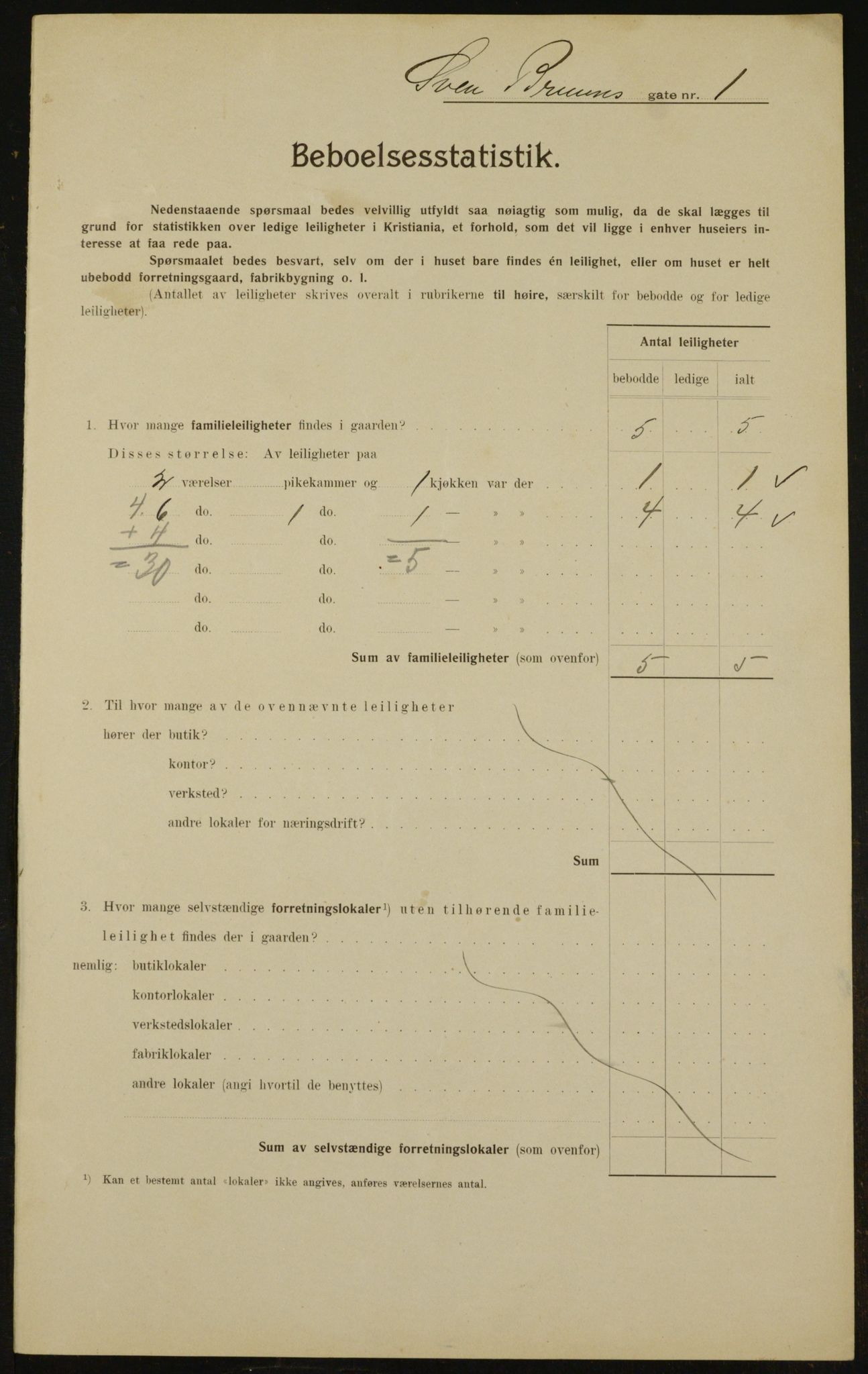 OBA, Municipal Census 1910 for Kristiania, 1910, p. 99399