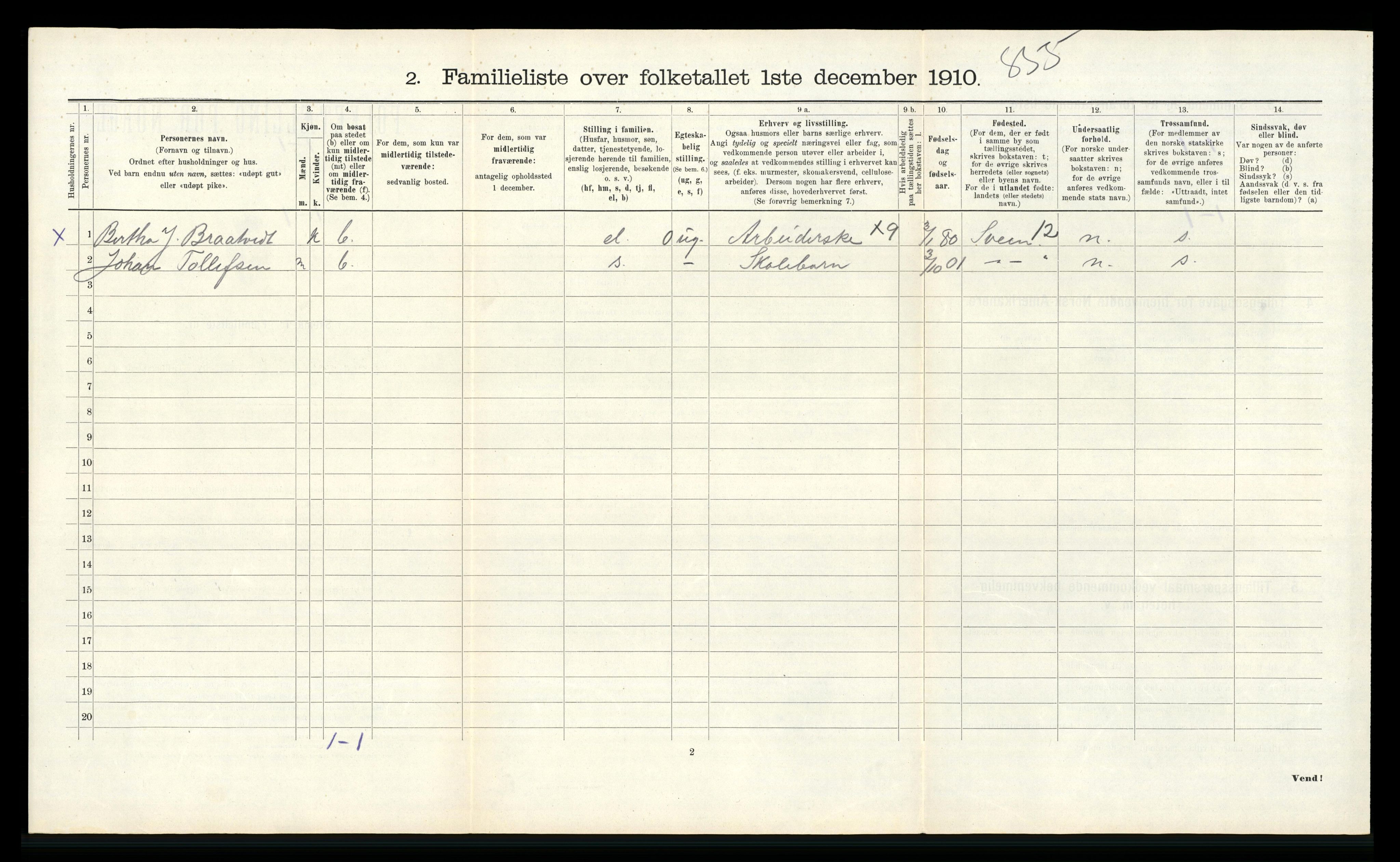 RA, 1910 census for Haugesund, 1910, p. 5251