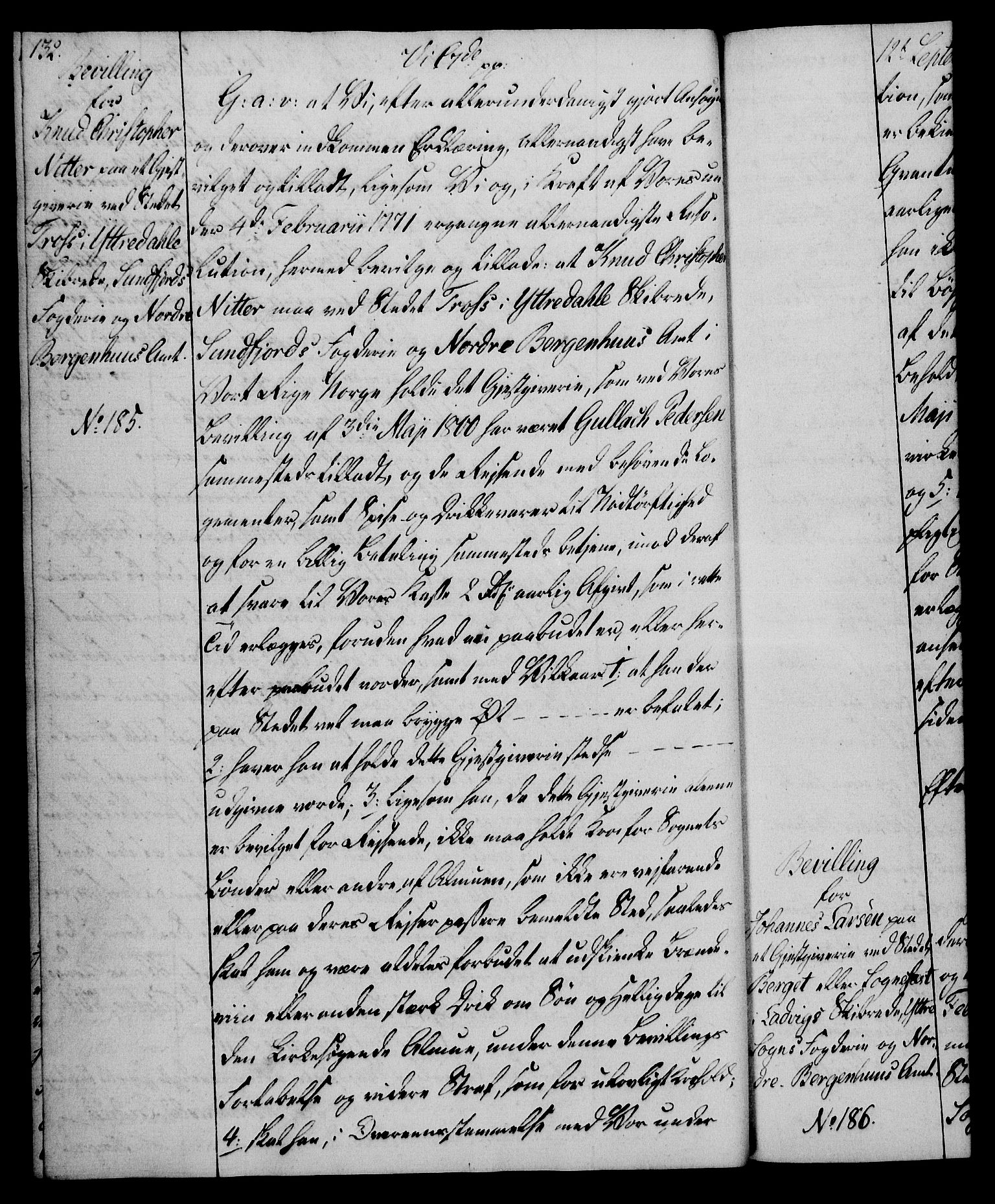 Rentekammeret, Kammerkanselliet, RA/EA-3111/G/Gg/Gga/L0018: Norsk ekspedisjonsprotokoll med register (merket RK 53.18), 1804-1806, p. 132