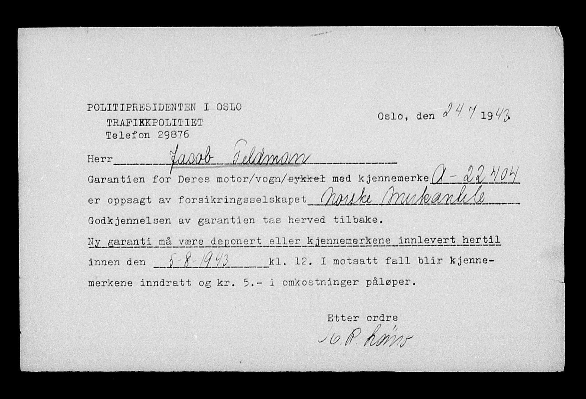 Justisdepartementet, Tilbakeføringskontoret for inndratte formuer, AV/RA-S-1564/H/Hc/Hcc/L0935: --, 1945-1947, p. 66