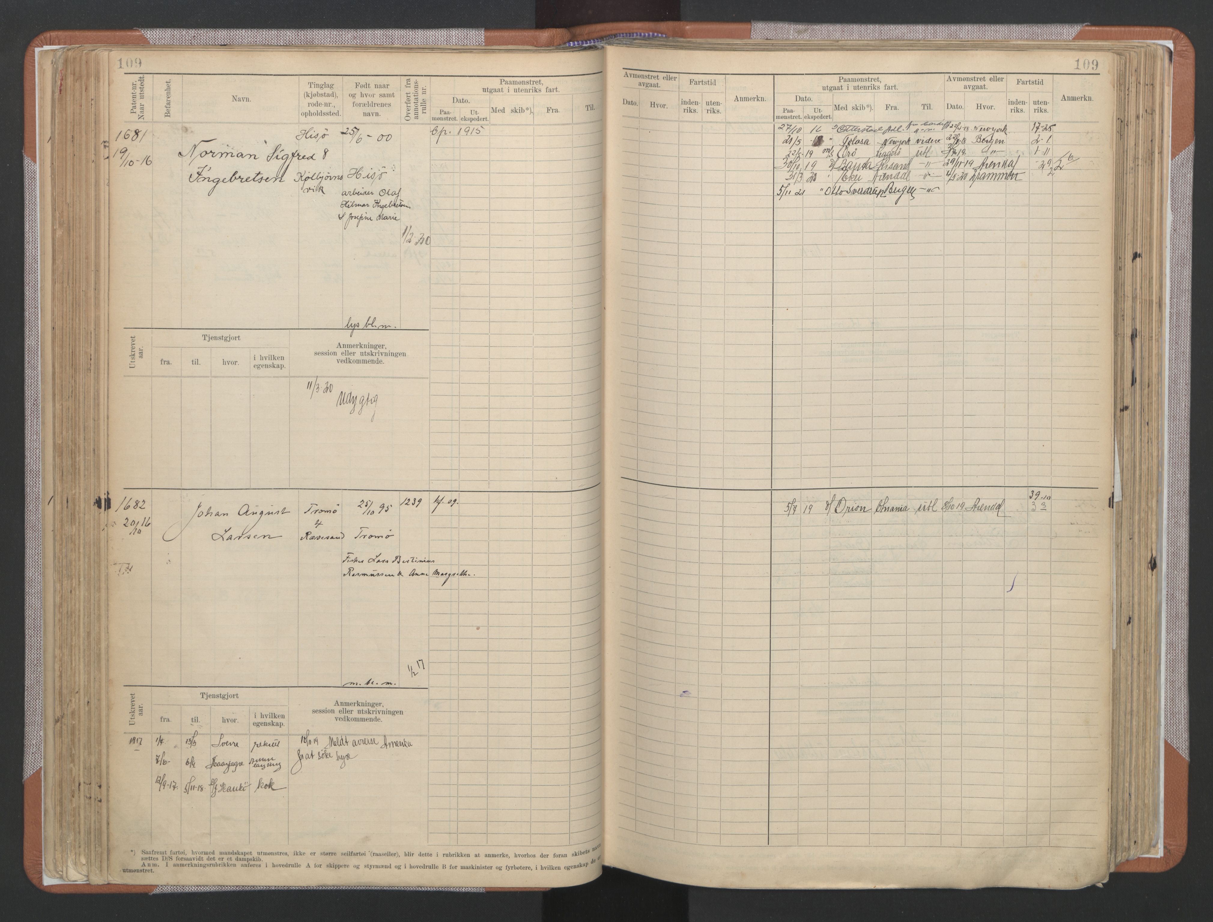 Arendal mønstringskrets, AV/SAK-2031-0012/F/Fb/L0022: Hovedrulle A nr 1466-2242, S-20, 1914-1930, p. 114