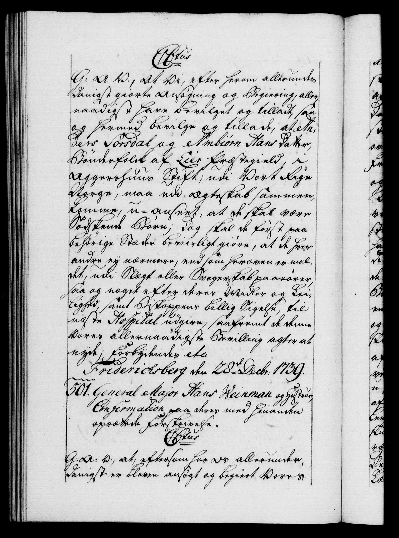 Danske Kanselli 1572-1799, AV/RA-EA-3023/F/Fc/Fca/Fcaa/L0031: Norske registre, 1739-1740, p. 331b