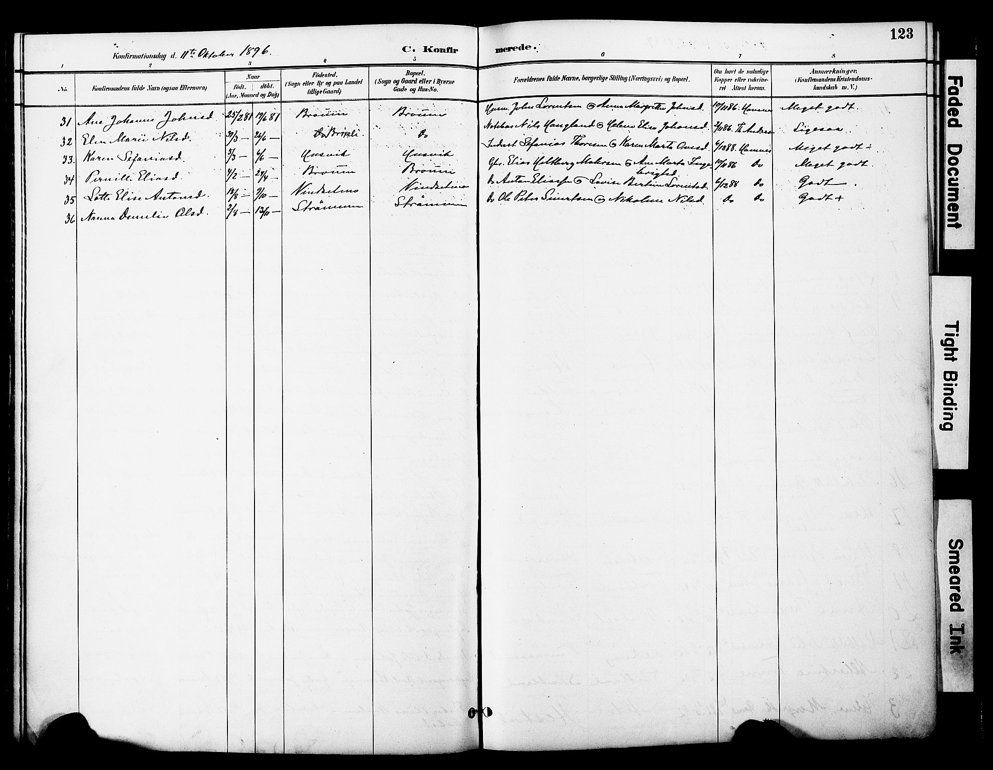 Ministerialprotokoller, klokkerbøker og fødselsregistre - Nord-Trøndelag, SAT/A-1458/774/L0628: Parish register (official) no. 774A02, 1887-1903, p. 123