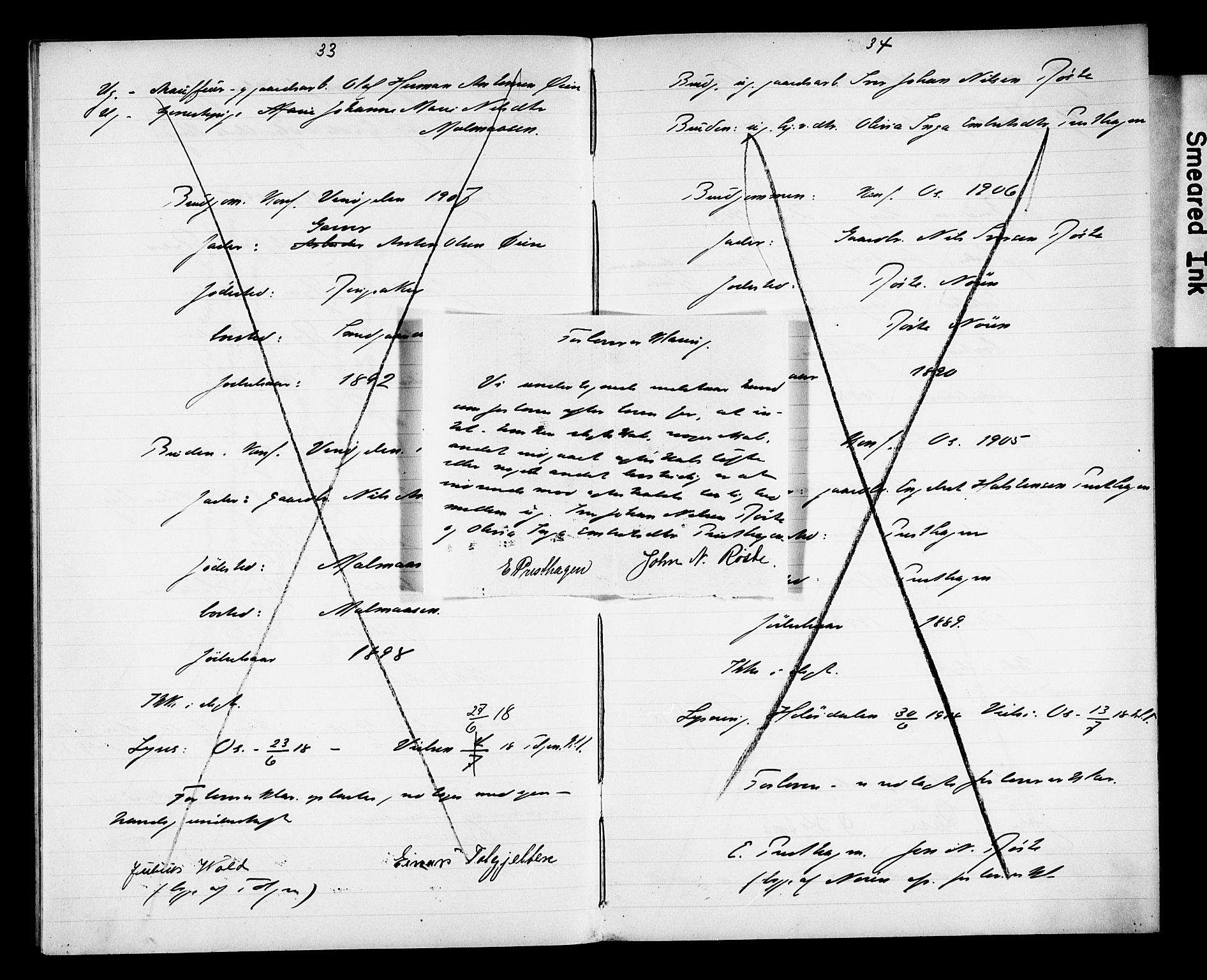 Tolga prestekontor, AV/SAH-PREST-062/N/L0004: Banns register no. 31, 1916-1920, p. 33-34