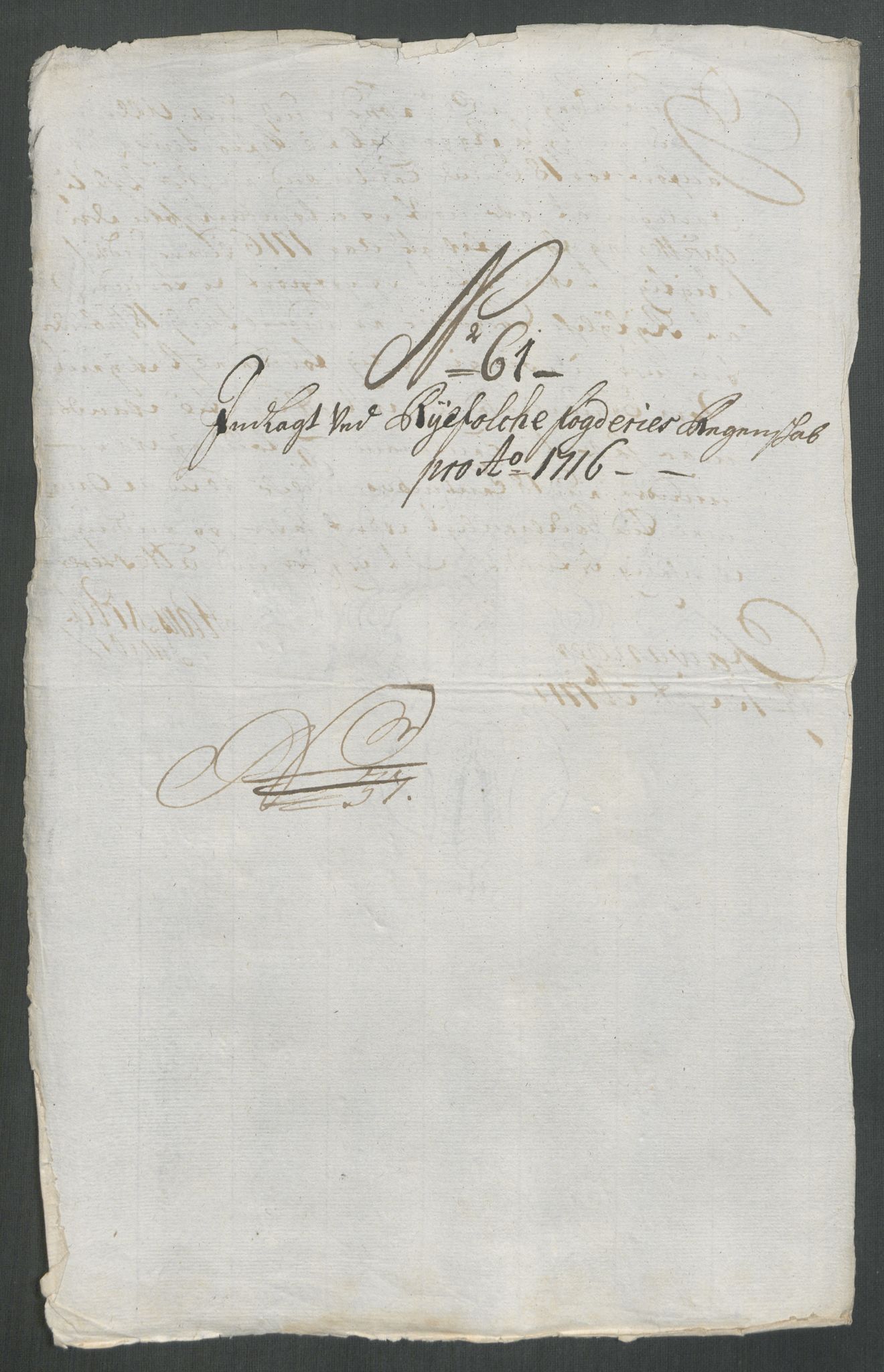 Rentekammeret inntil 1814, Reviderte regnskaper, Fogderegnskap, AV/RA-EA-4092/R47/L2869: Fogderegnskap Ryfylke, 1716, p. 303