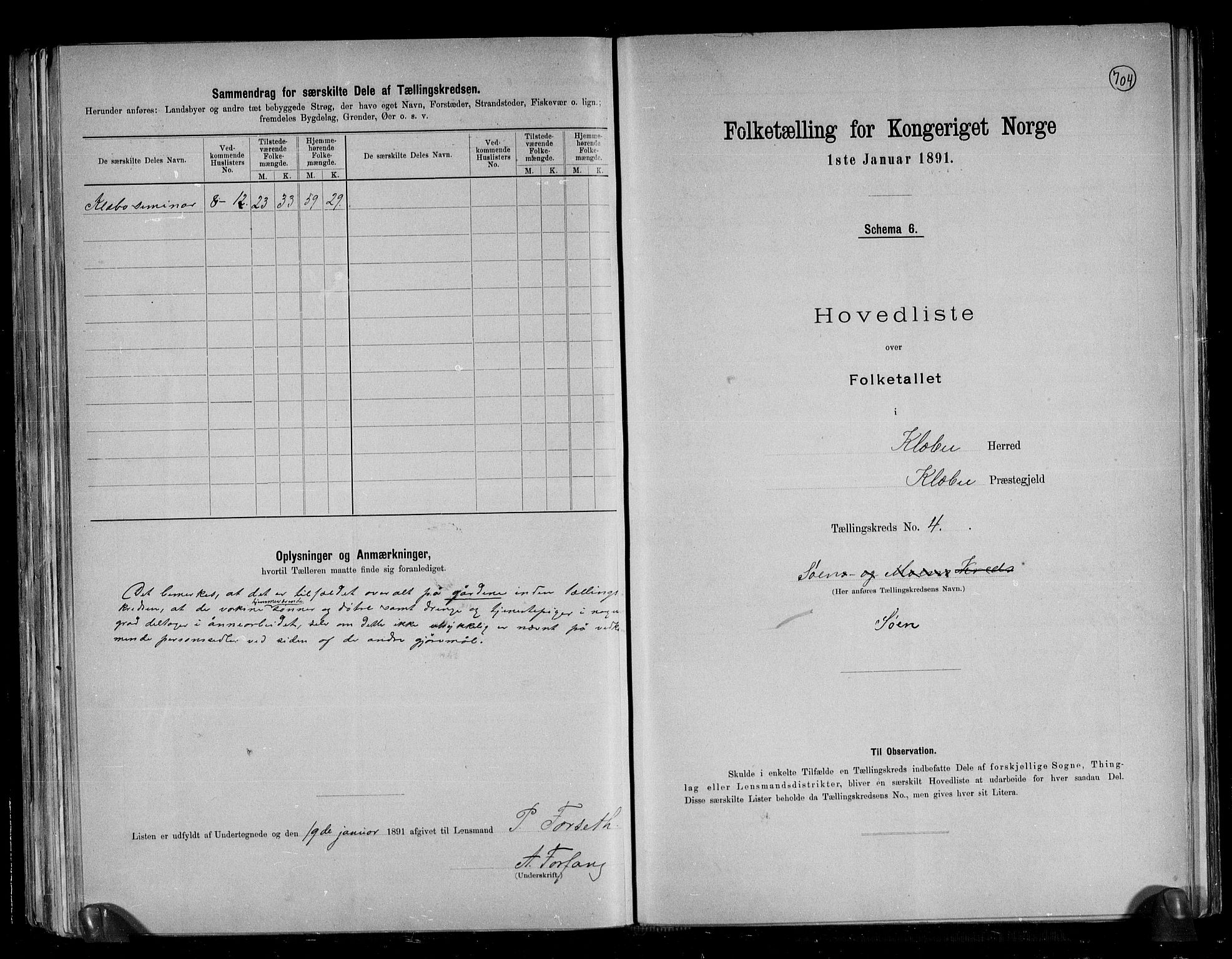 RA, 1891 census for 1662 Klæbu, 1891, p. 12