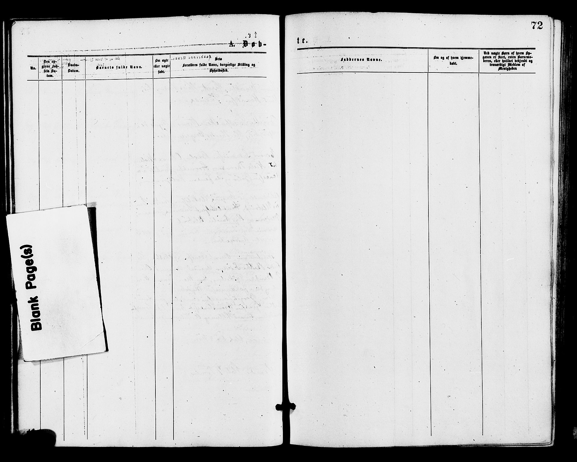 Barbu sokneprestkontor, SAK/1111-0003/F/Fa/L0001: Parish register (official) no. A 1 /1, 1878-1883, p. 72