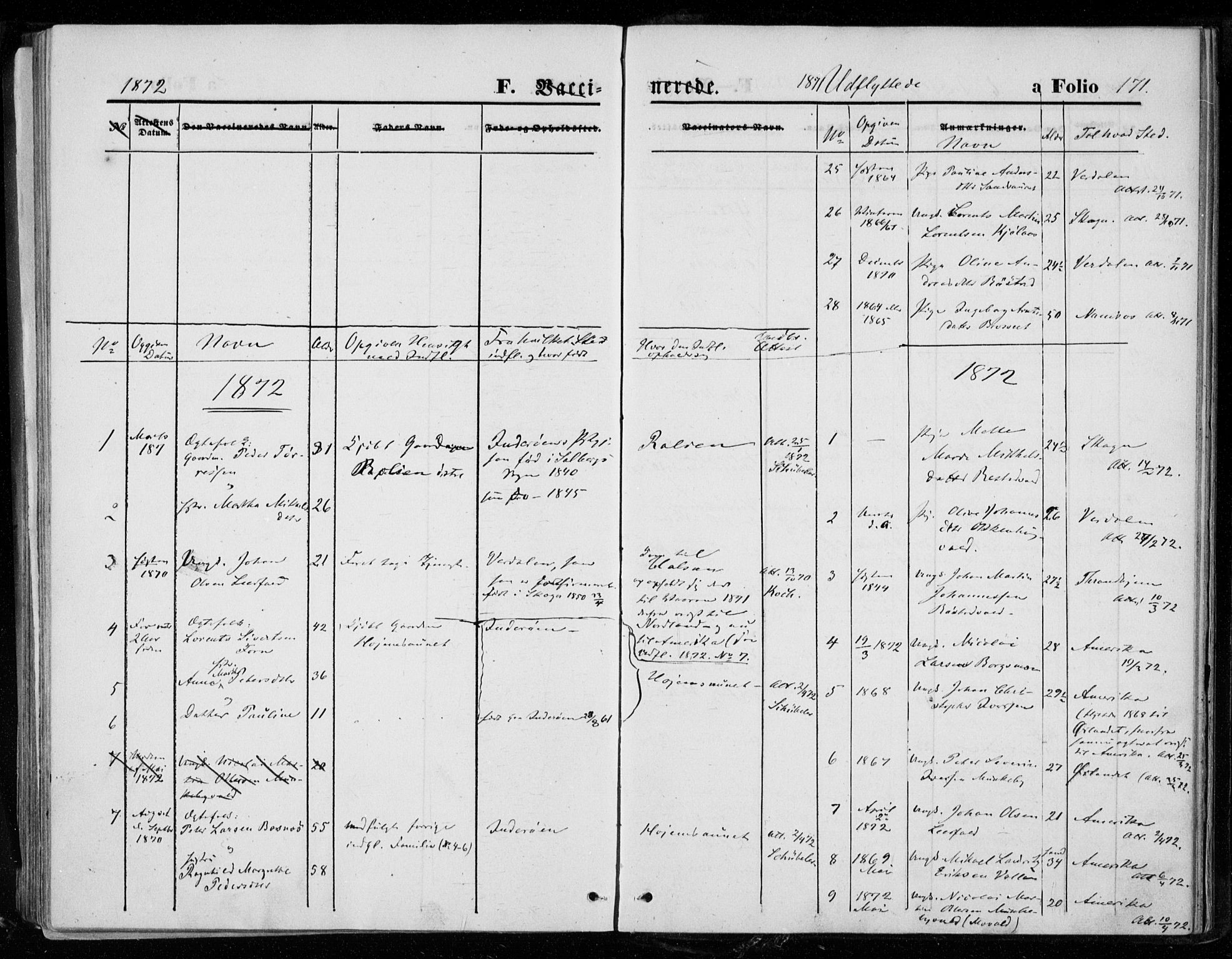 Ministerialprotokoller, klokkerbøker og fødselsregistre - Nord-Trøndelag, SAT/A-1458/721/L0206: Parish register (official) no. 721A01, 1864-1874, p. 171