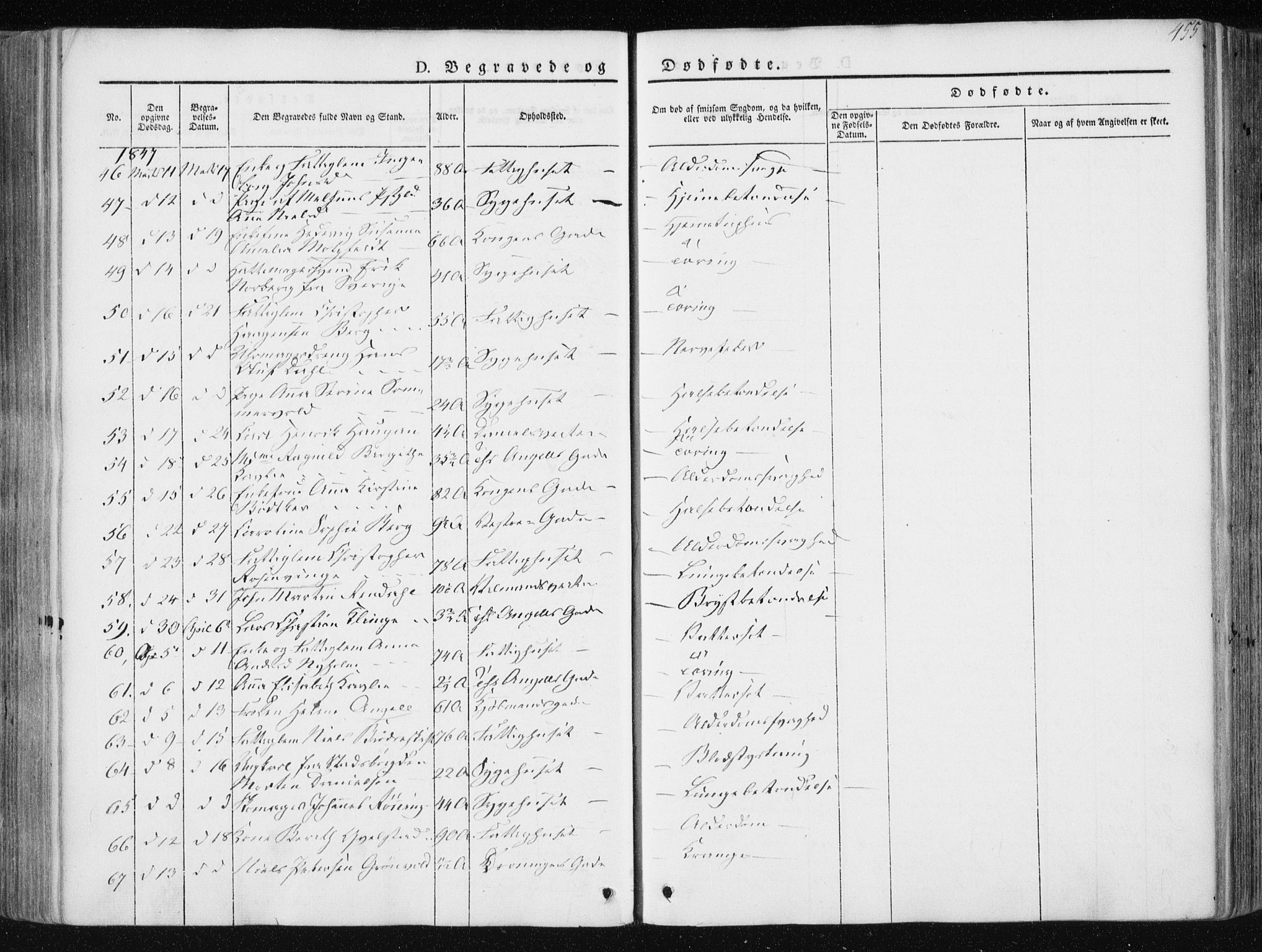 Ministerialprotokoller, klokkerbøker og fødselsregistre - Sør-Trøndelag, AV/SAT-A-1456/601/L0049: Parish register (official) no. 601A17, 1839-1847, p. 455