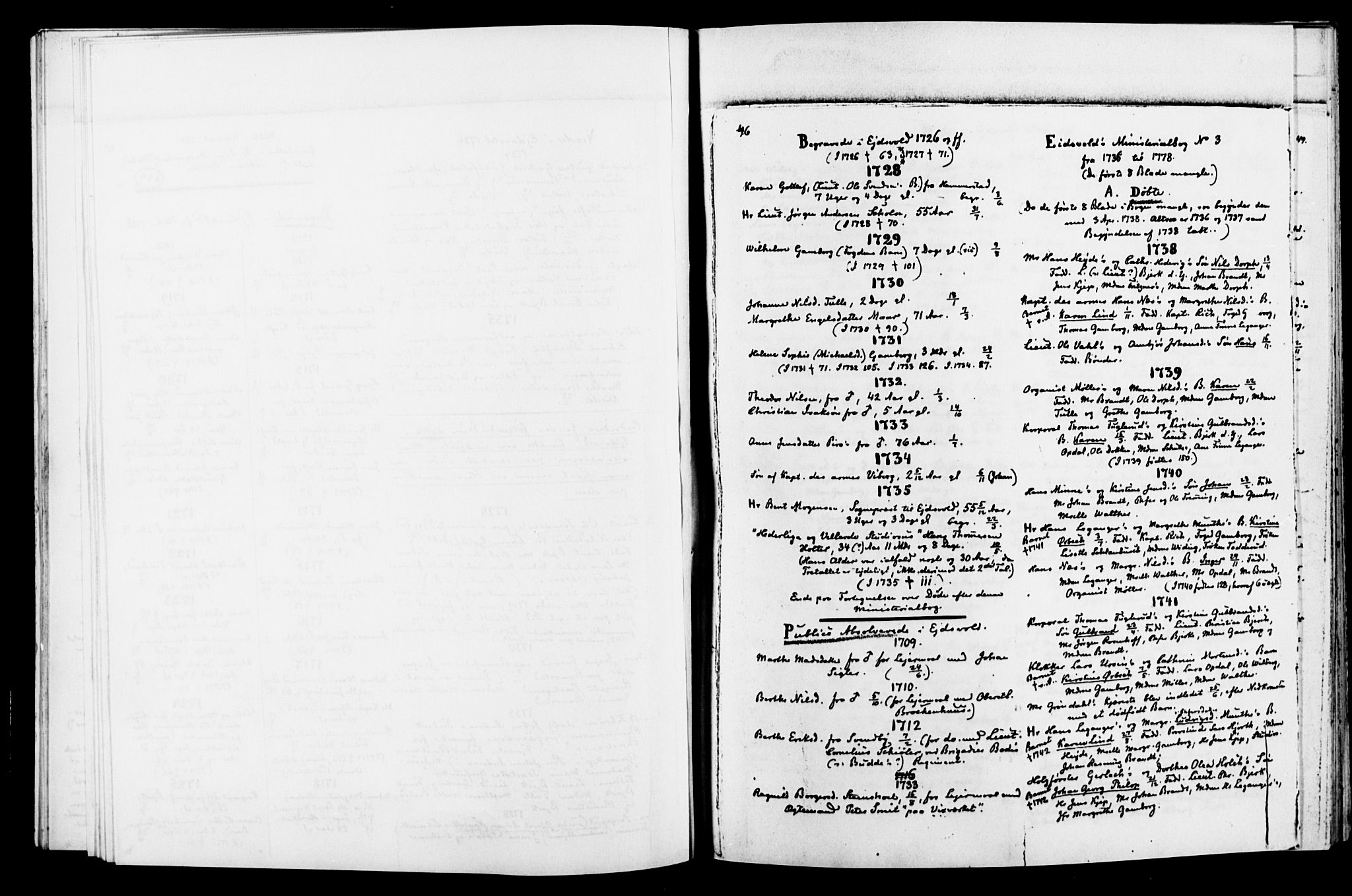 Eidsvoll prestekontor Kirkebøker, AV/SAO-A-10888/O/Oa/L0001: Other parish register no. 1, 1688-1856, p. 46
