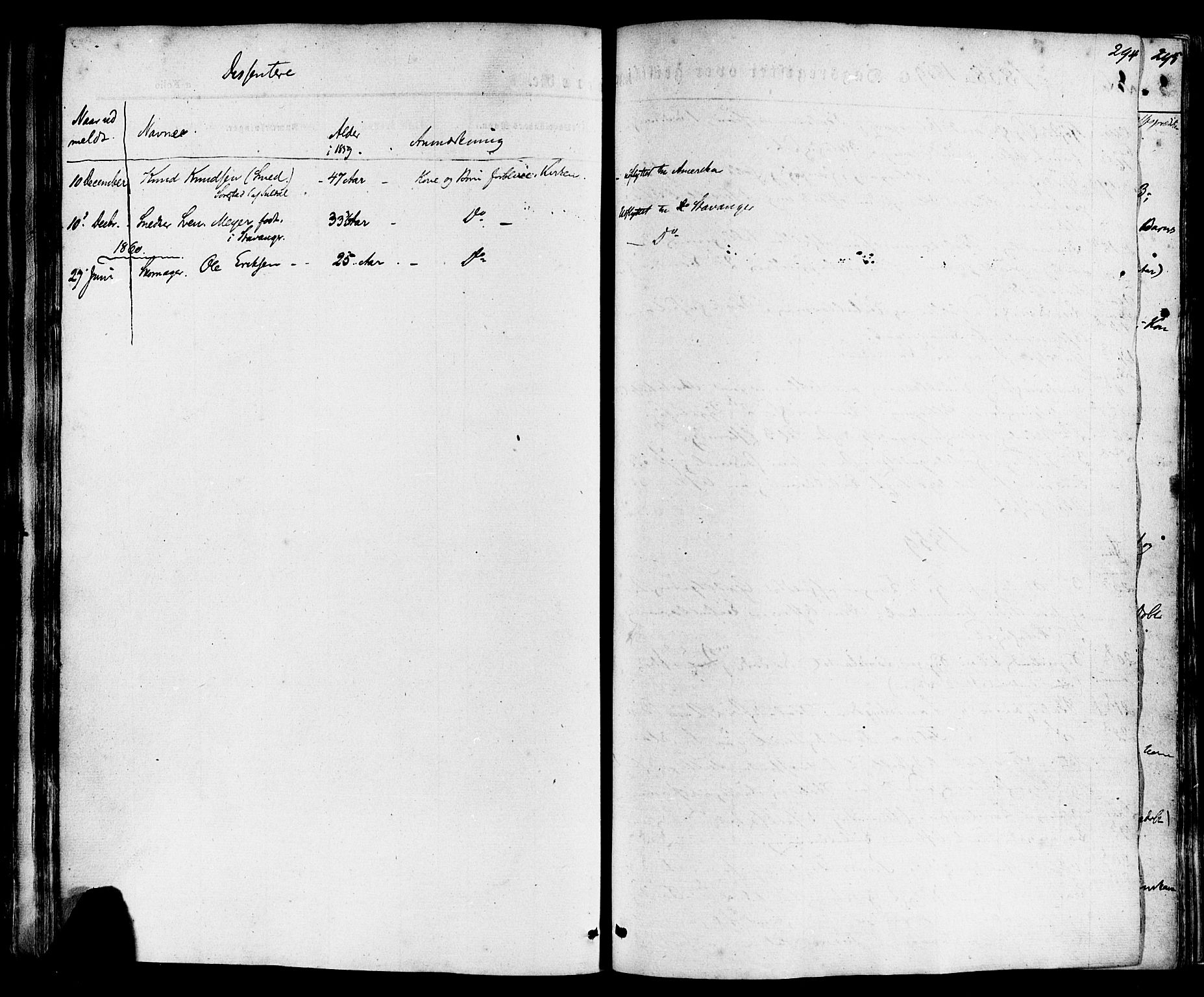 Sand sokneprestkontor, SAST/A-101848/01/III/L0003: Parish register (official) no. A 3, 1854-1879, p. 294