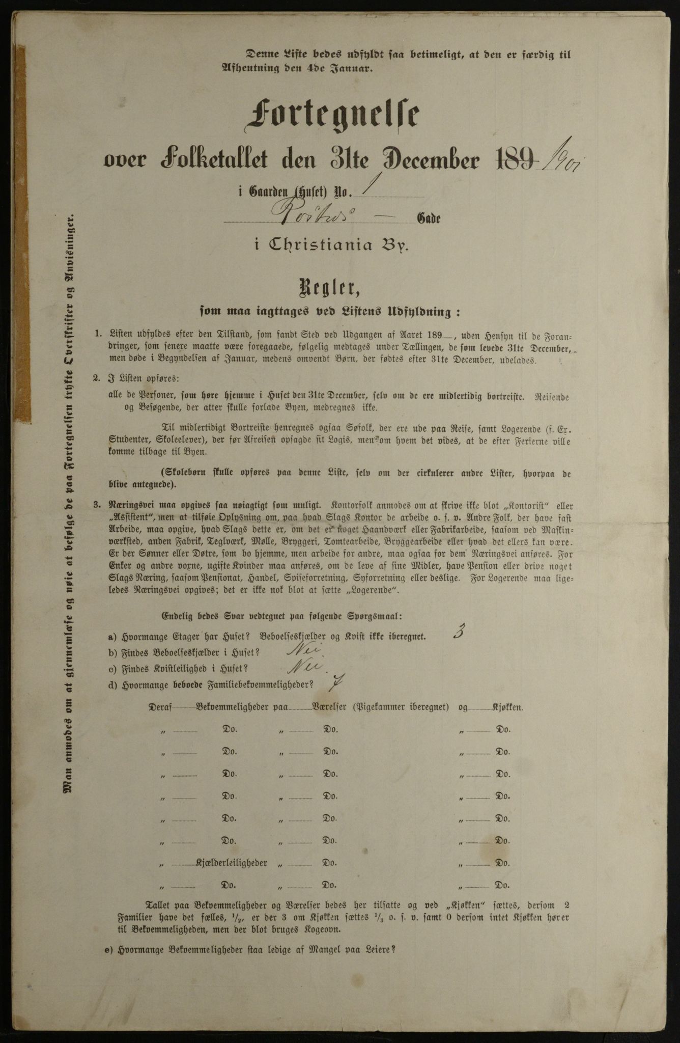 OBA, Municipal Census 1901 for Kristiania, 1901, p. 12902