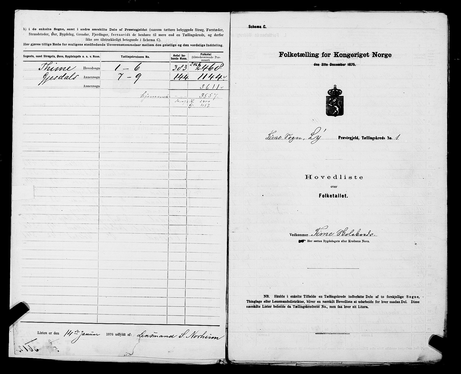 SAST, 1875 census for 1121P Lye, 1875, p. 5